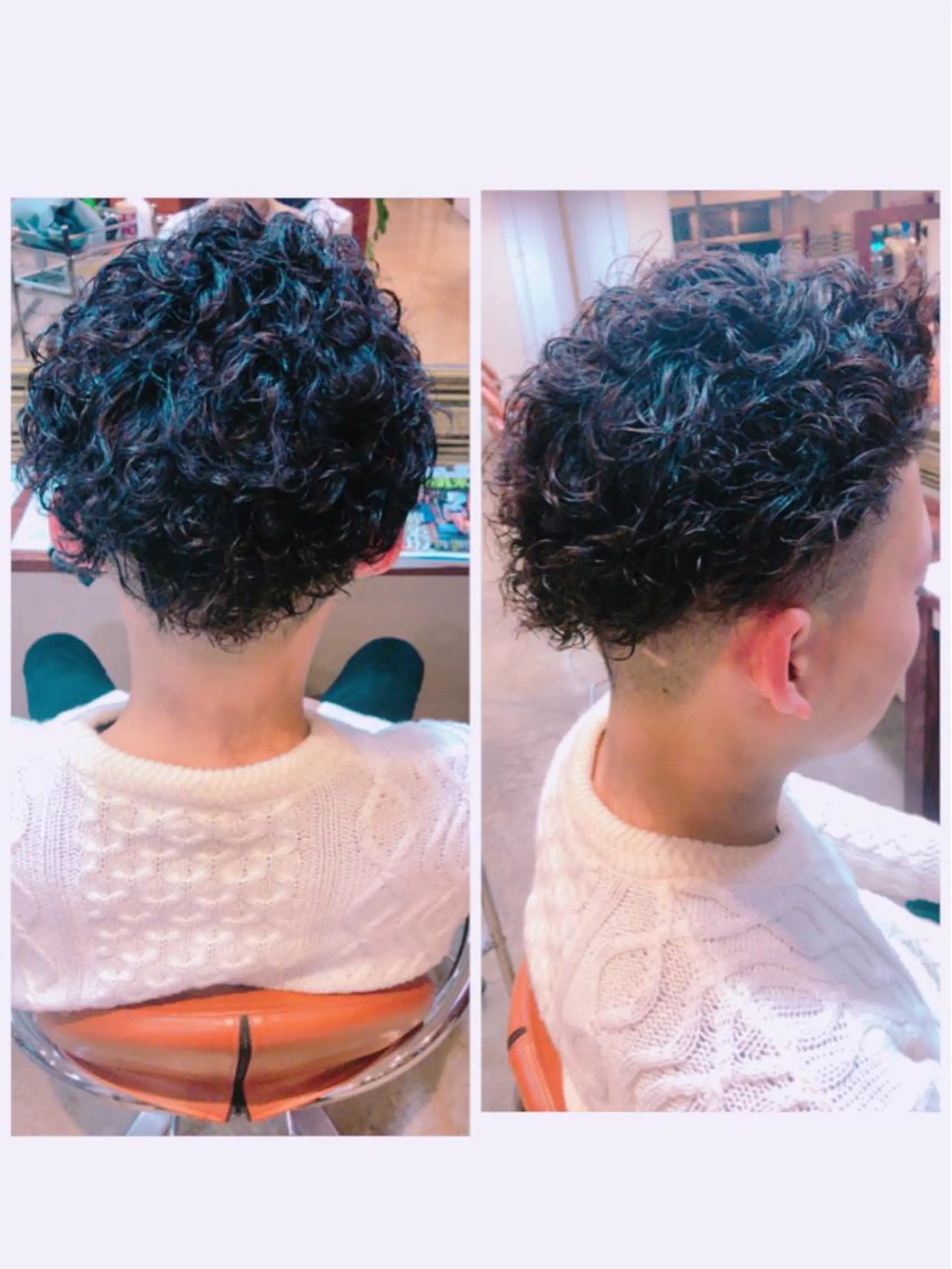 パーマ メンズ メンズパーマ スパイラルパーマ カット パーマ 品田 真里のヘアスタイル