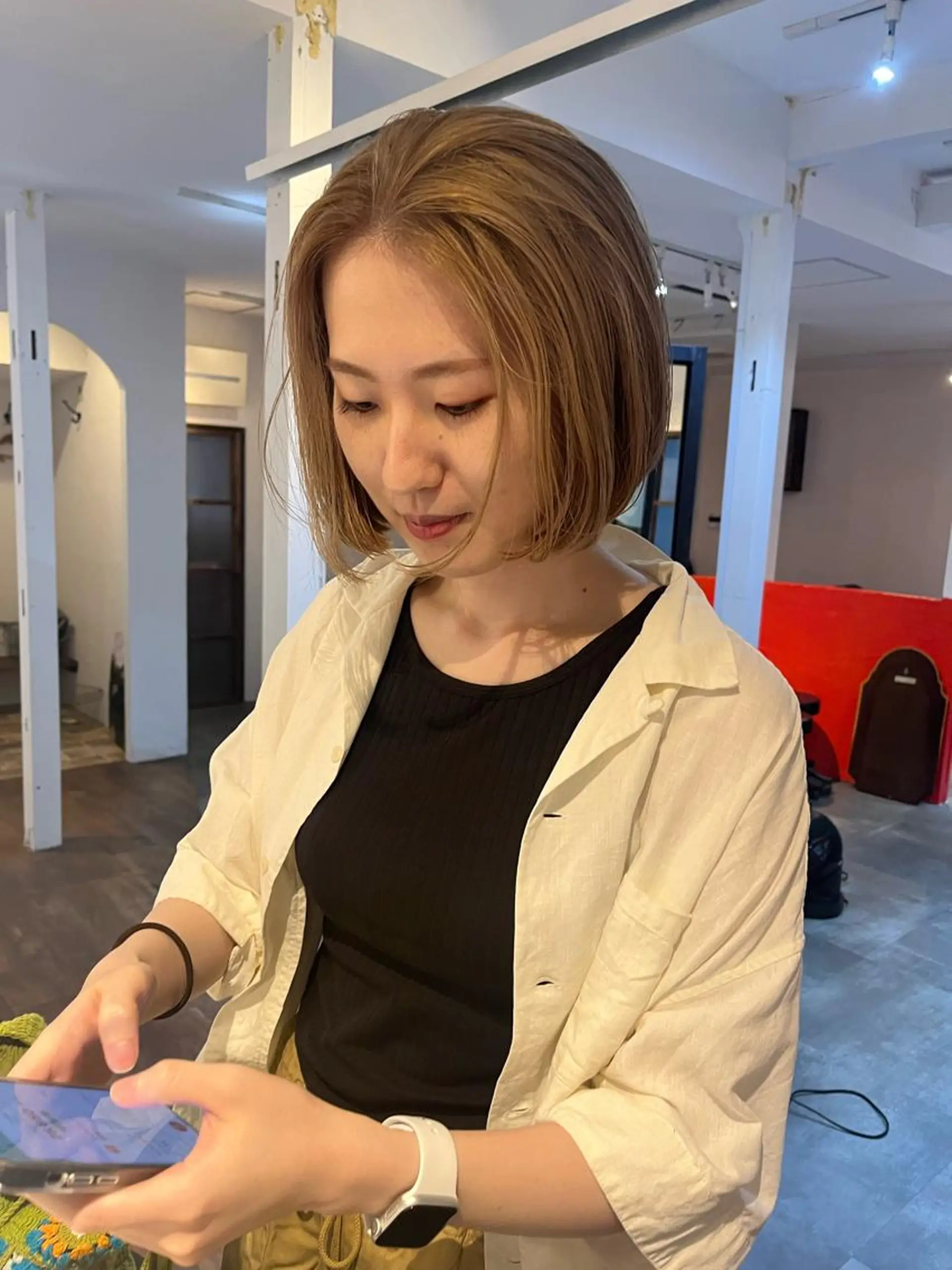ショート カット ヘアカラー 金田 夏野のヘアスタイル