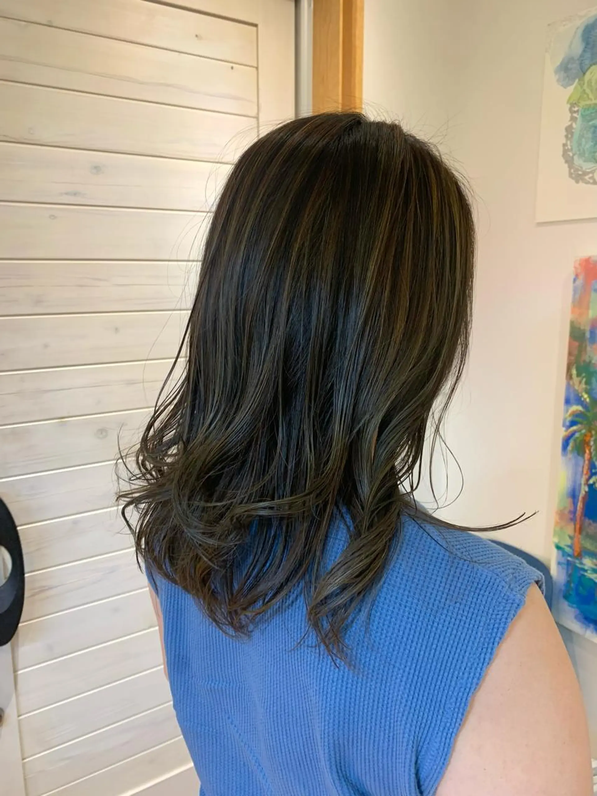 ロング カラー 田中 愛梨のヘアスタイル