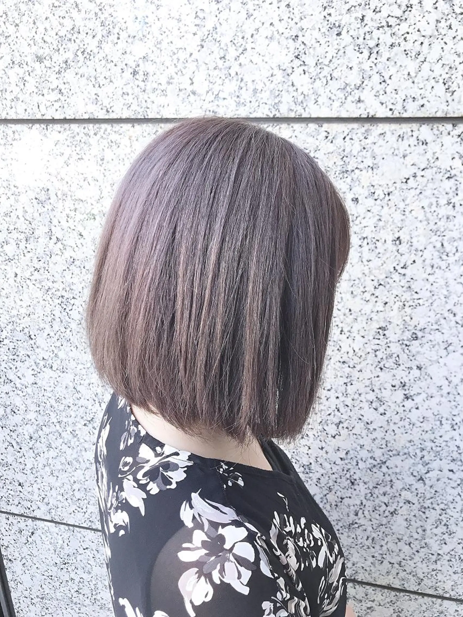 ミディアム カラー ブリーチ 平尾 拓也のヘアスタイル
