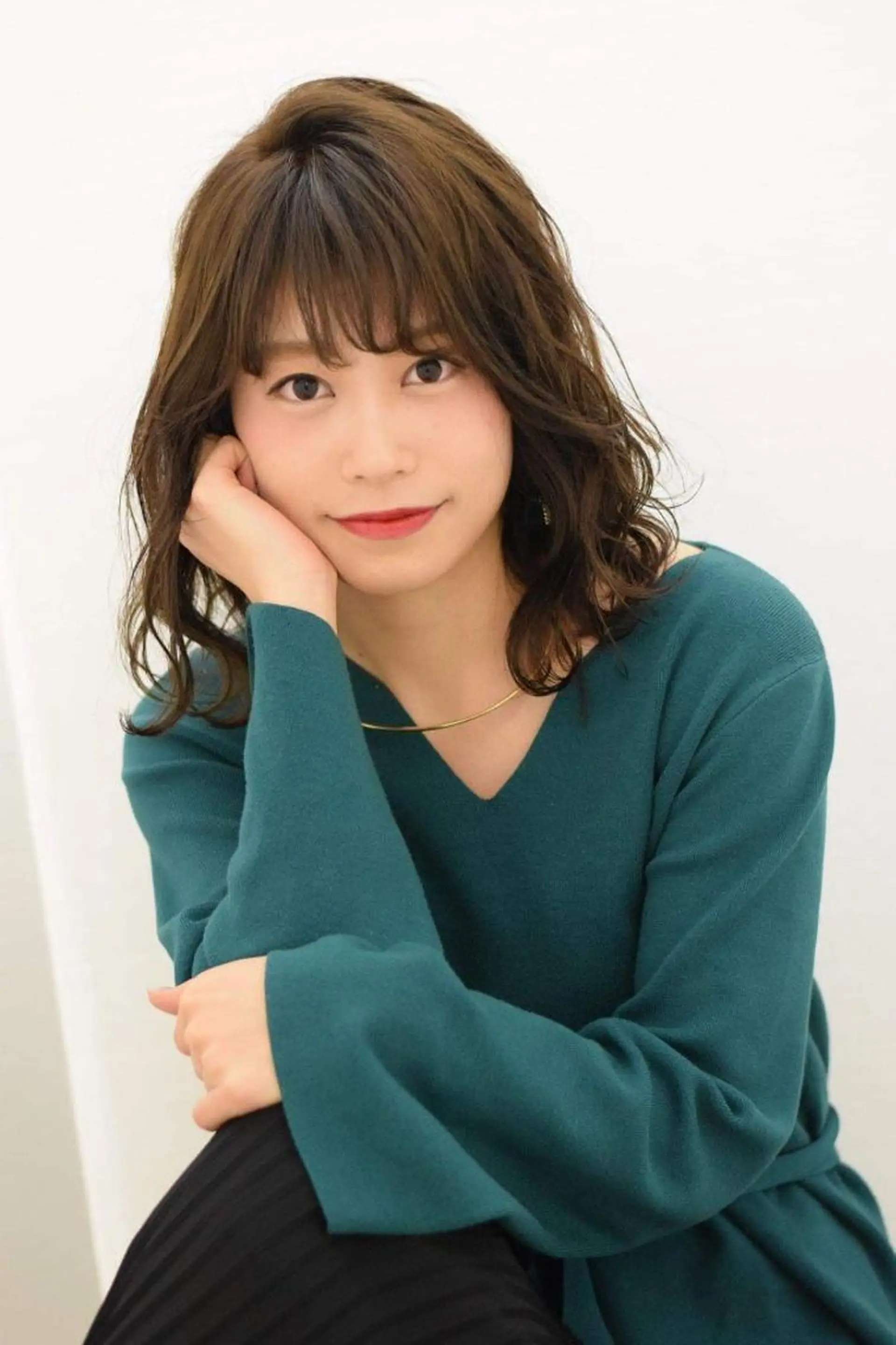 ミディアム カット ヘアカラー 鈴木 貴之のヘアスタイル