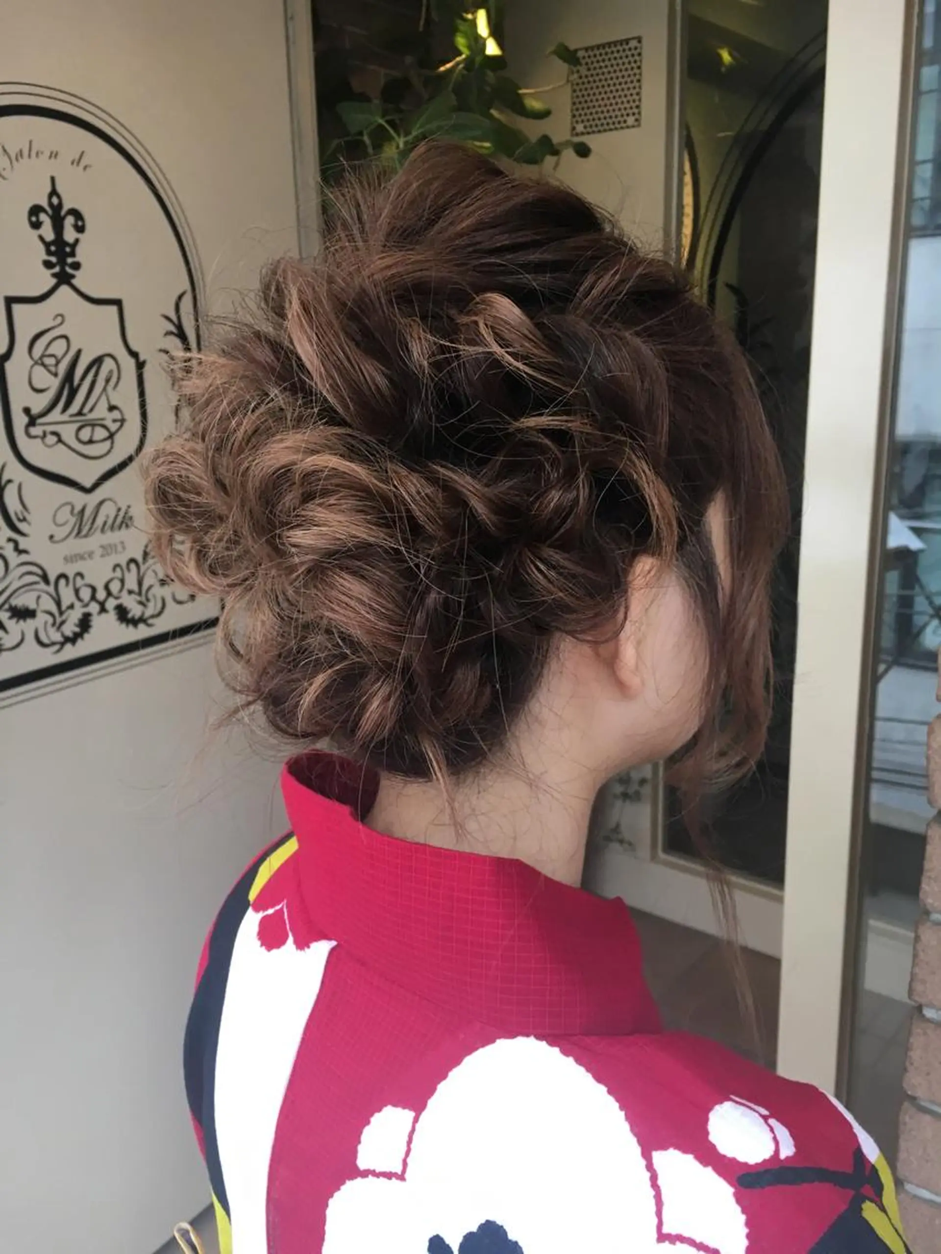 セミロング ヘアアレンジ 北條 優輝のヘアスタイル