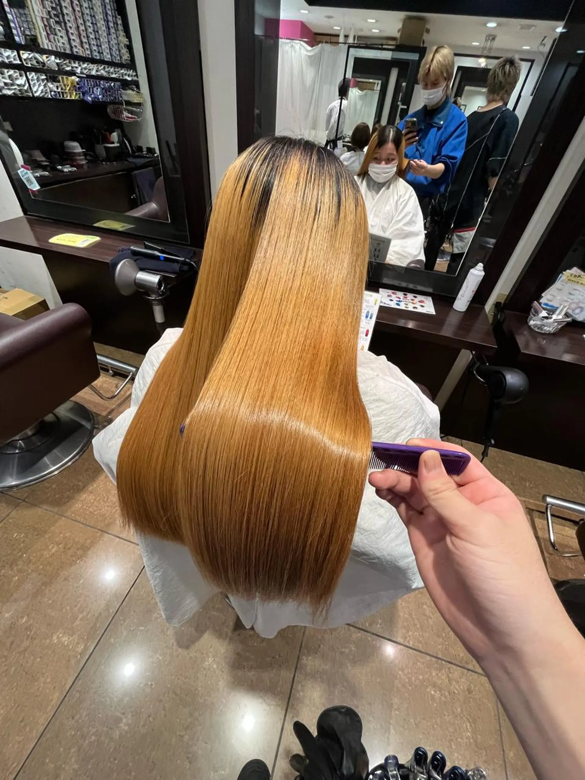 セミロング カラー ヘアカラー トリートメント 髪質改善・デザイン 特化Shion🦊のヘアスタイル