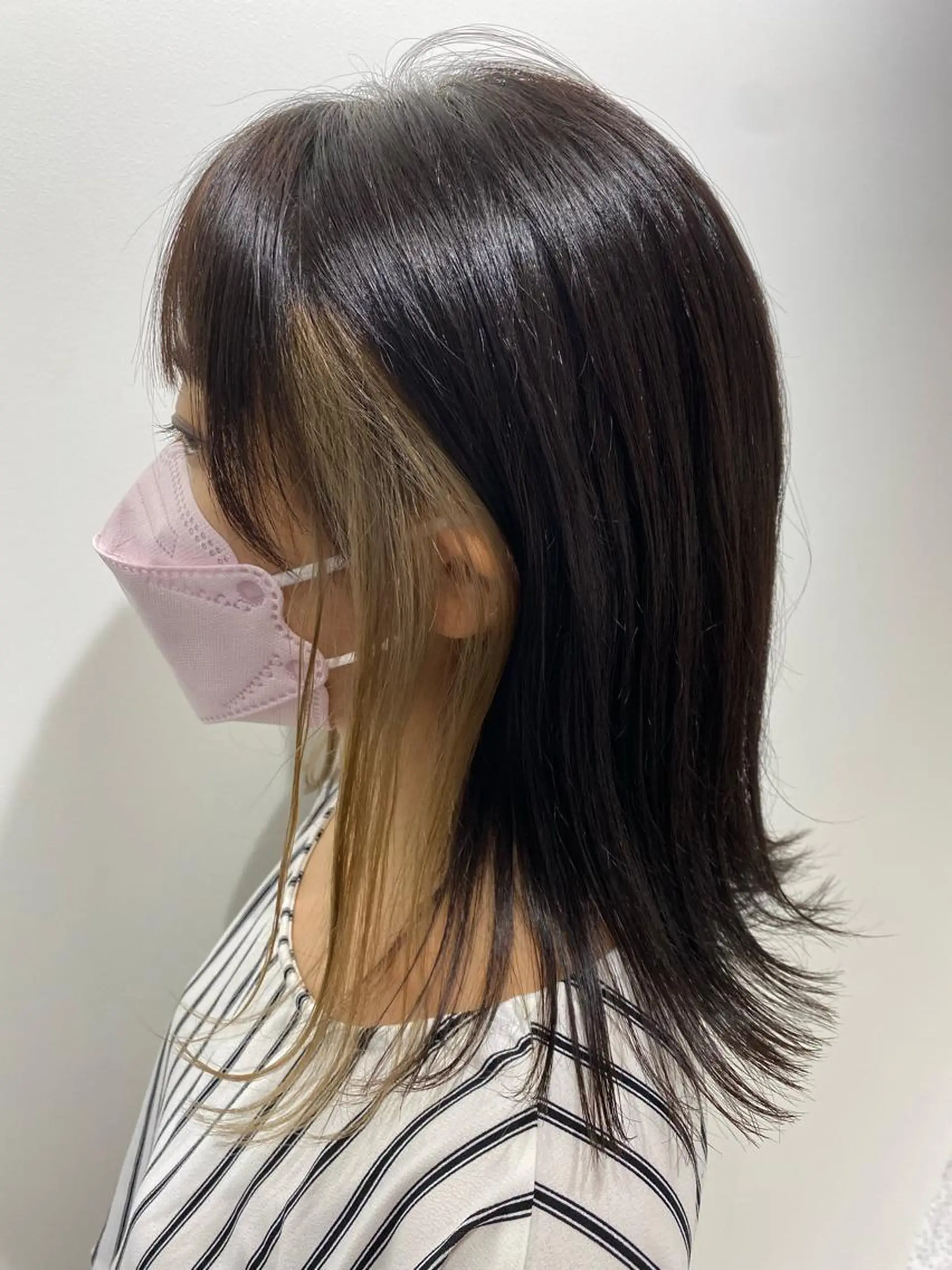 ミディアム カット ヘアカラー 縮毛矯正 トリートメント ✨透明感カラー ✨カイトのヘアスタイル
