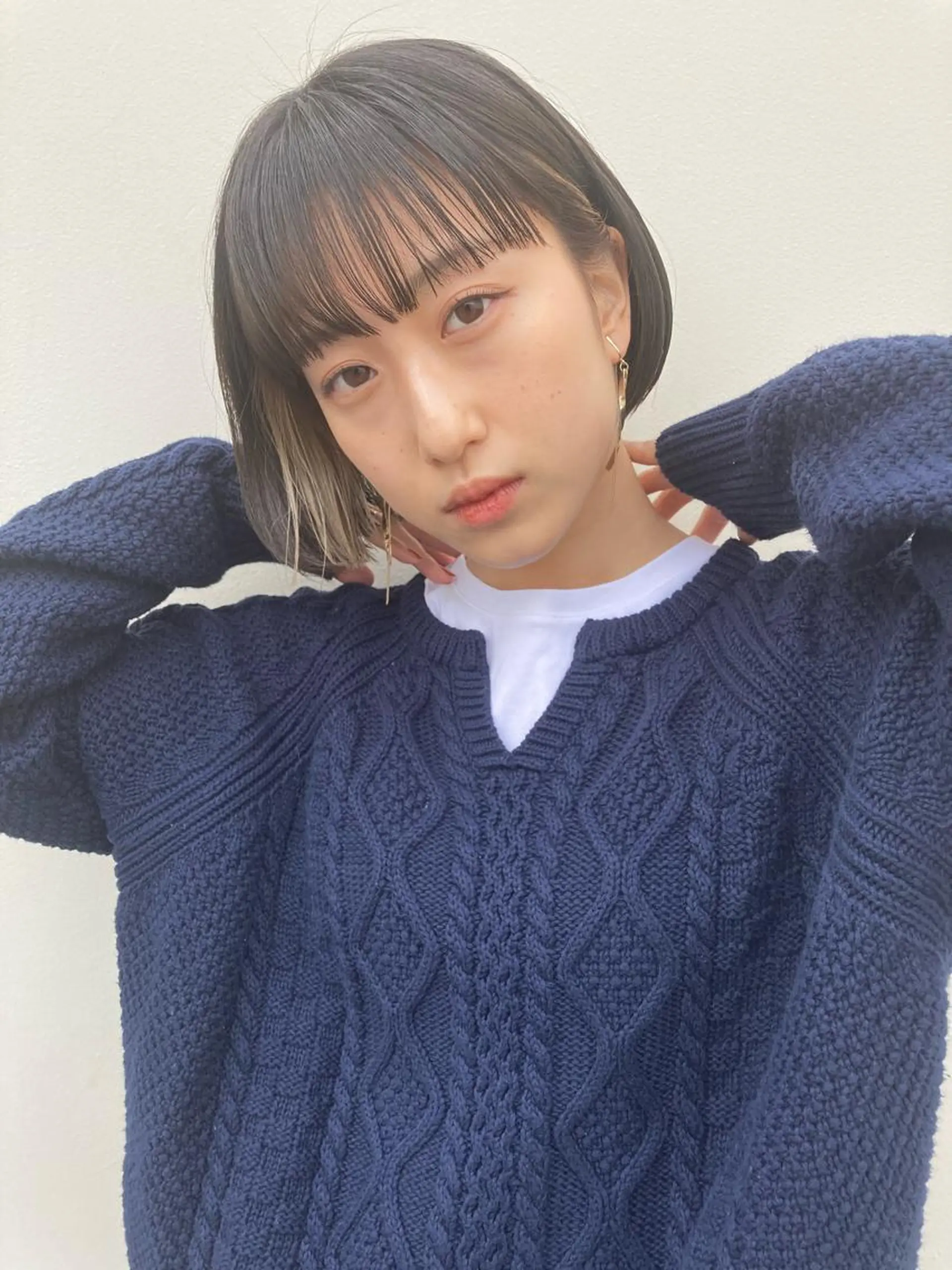 ショート ボブ レイヤー/メンズ 竹田凪儀のヘアスタイル