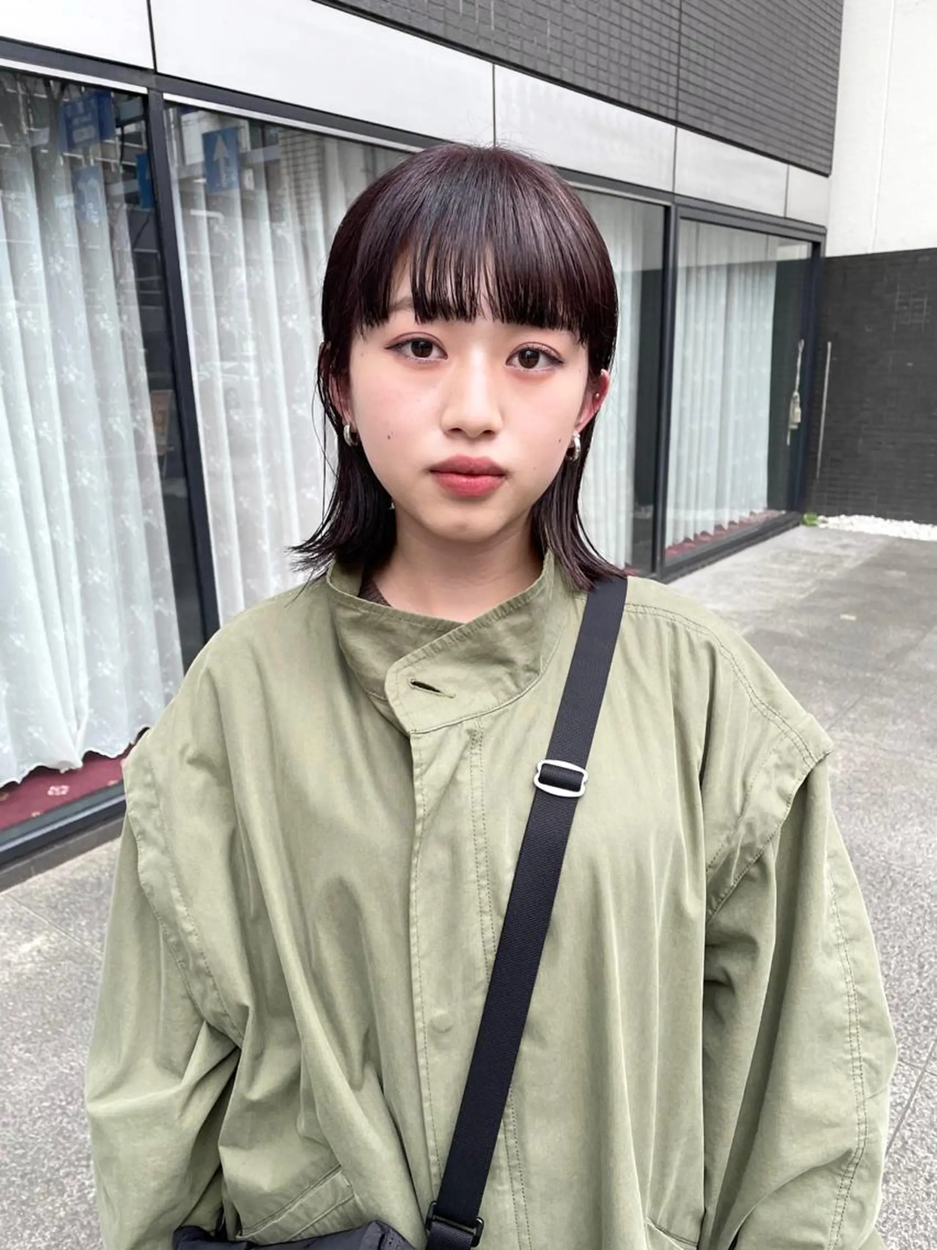 ミディアム カラー パーマ ヘアアレンジ メンズ キッズ ネイル マツエク・マツパ アイブロウ tatsumi/ボブ ウルフ/レイヤーのヘアスタイル