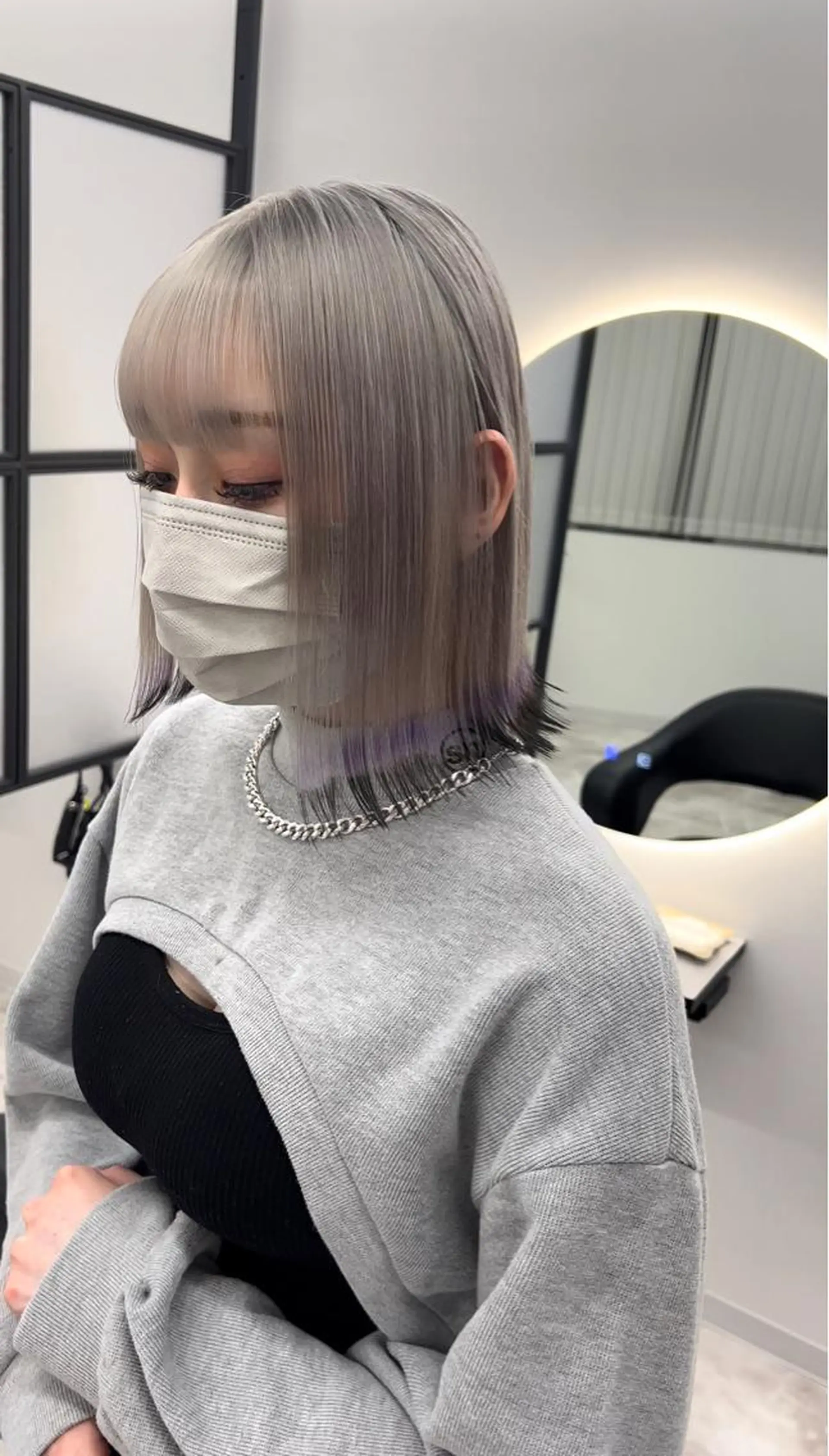 ミディアム カラー デザインカラー ヘアカラー トリートメント 宇野 堅太 本気で 悩む方へ✨のヘアスタイル