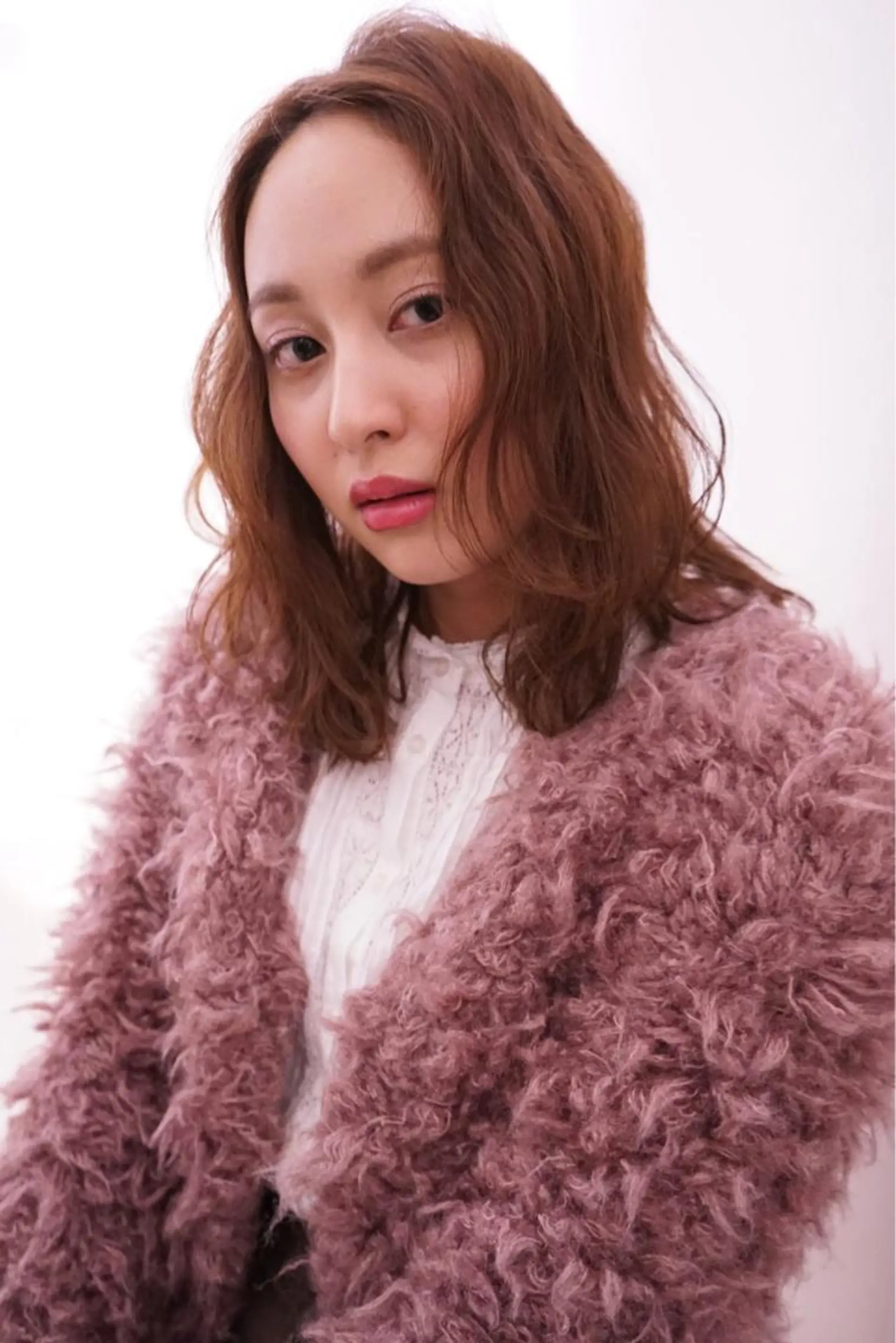 セミロング カラー パーマ ヘアアレンジ セミロングパーマ ベージュカラー ブラウンカラー ブラウンベージュ カット ヘアカラー 可愛いを作る神 ナオヒロのヘアスタイル