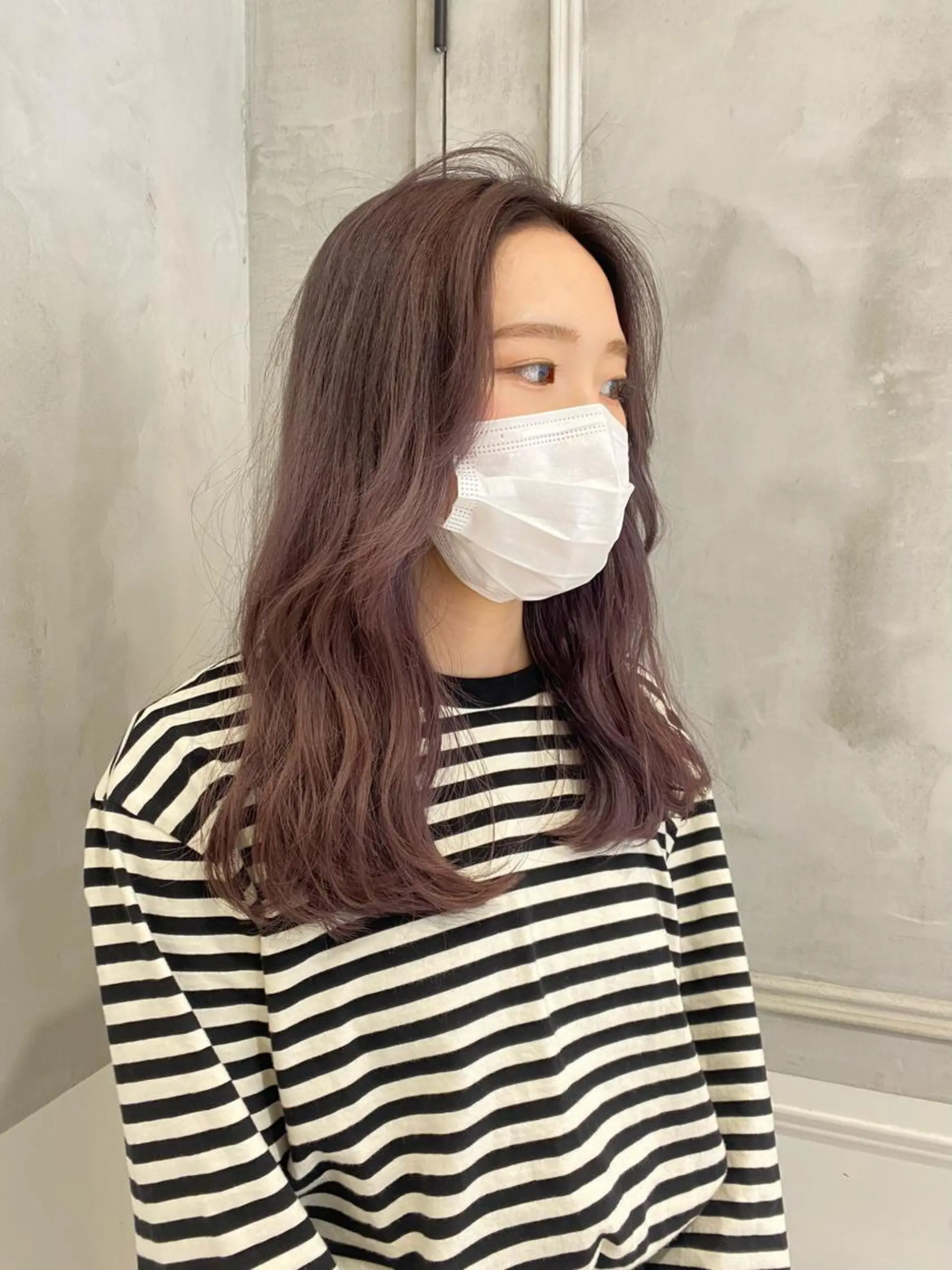 ロング ヘアカラー トリートメント ヘアセット 韓国レイヤーカット 🇰🇷mireiのヘアスタイル