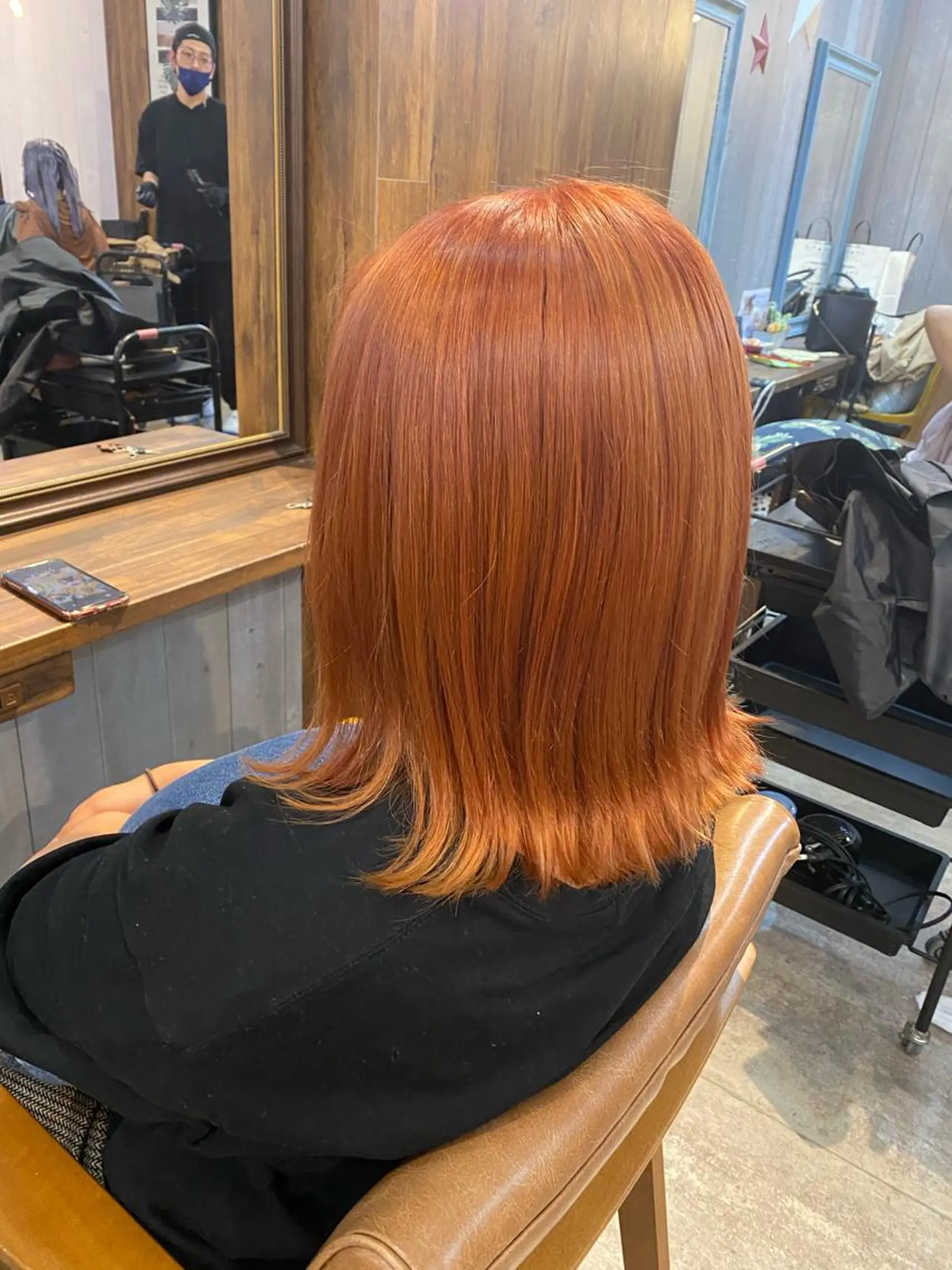 ミディアム ヘアカラー トリートメント 💎縮毛矯正/透明感 カラー💎椎葉みひろのヘアスタイル