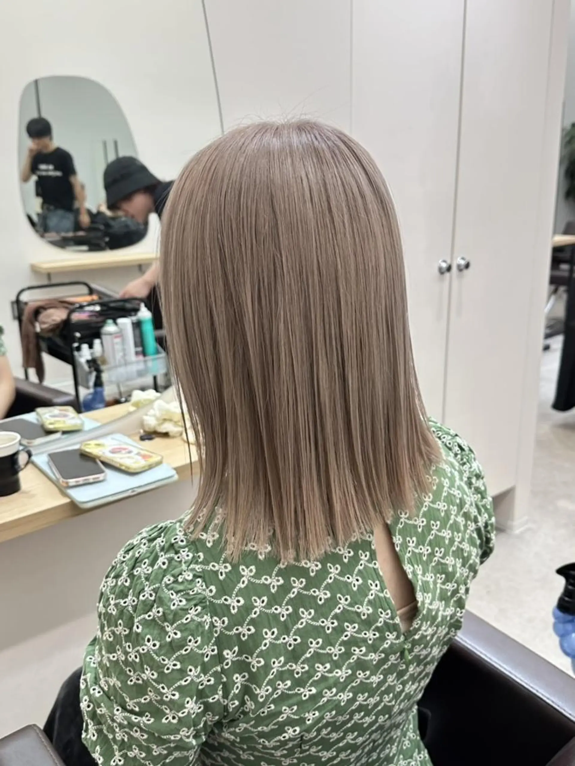 カラー ミディアム ブリーチ ダブルカラー ヘアカラー トリートメント ✨【公式】 juhl.横浜✨のヘアスタイル
