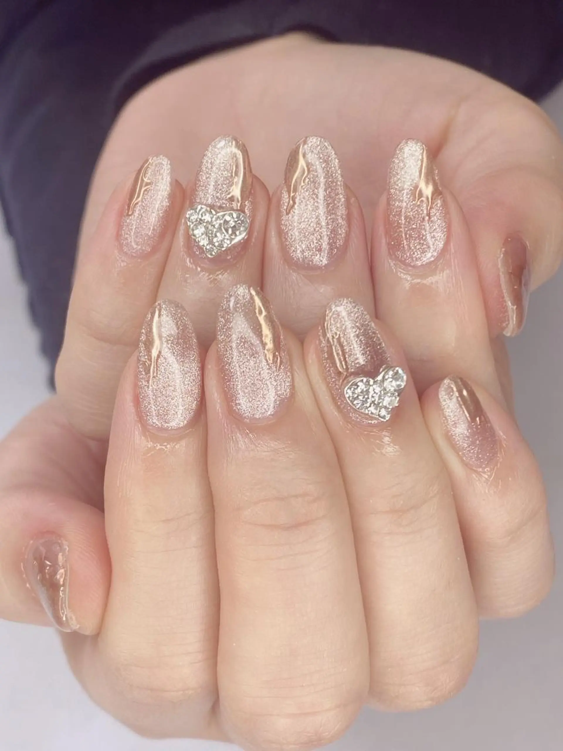 ネイル アニマル柄 アートネイル オーロラネイル 桜ネイル クリアネイル Nail Salon ertiのネイルデザイン