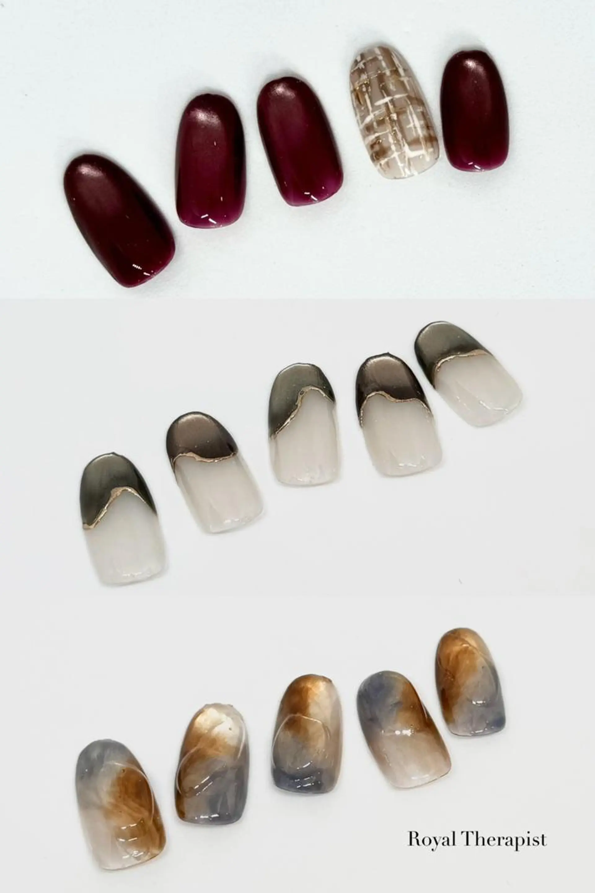 ネイル 長さ出し フラッシュネイル フットネイル フレンチネイル ジェルネイル ハンドネイル 【山岡】 ロイヤル•セラピストのネイルデザイン