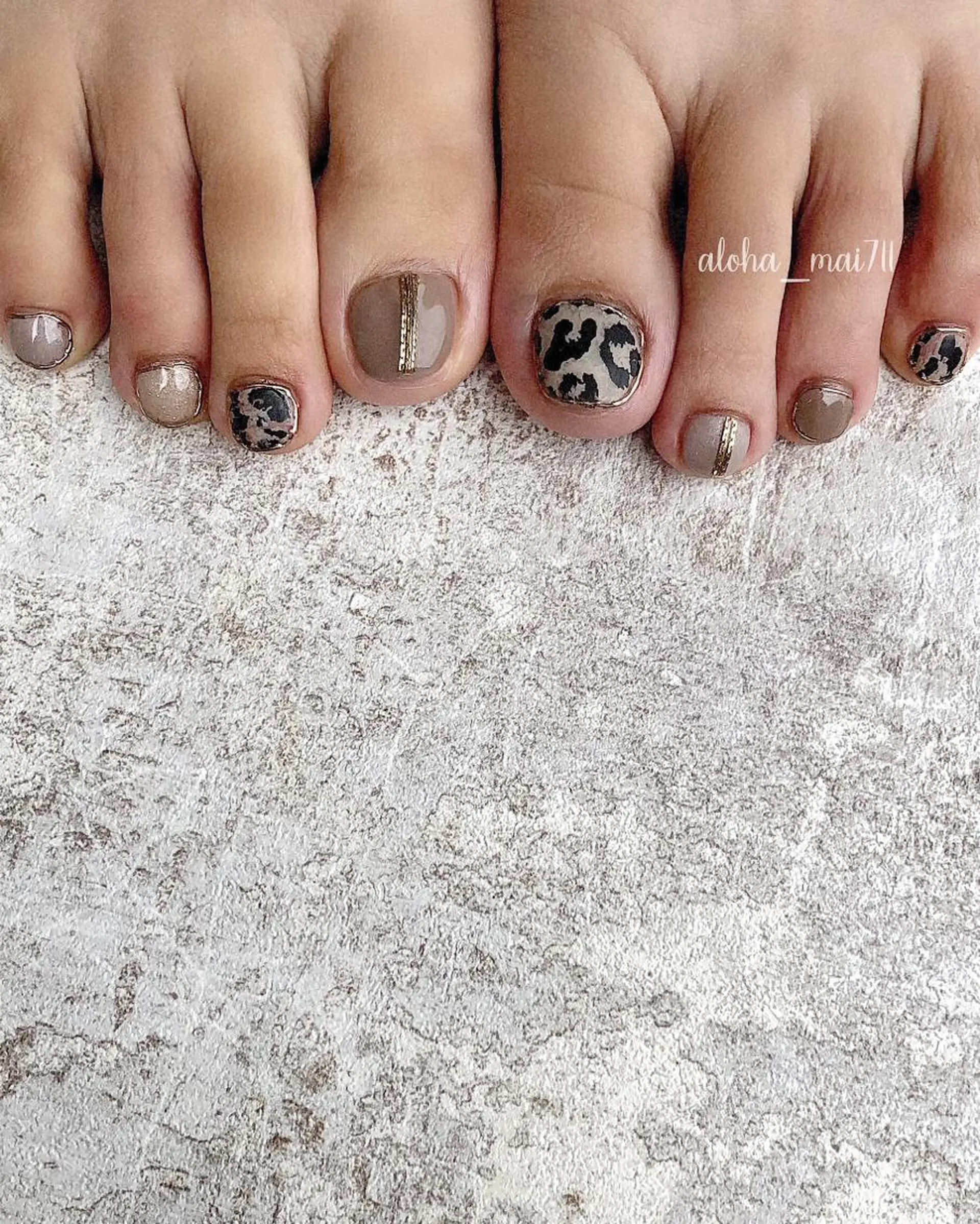 ネイル フットネイル Home salon M nailのネイルデザイン