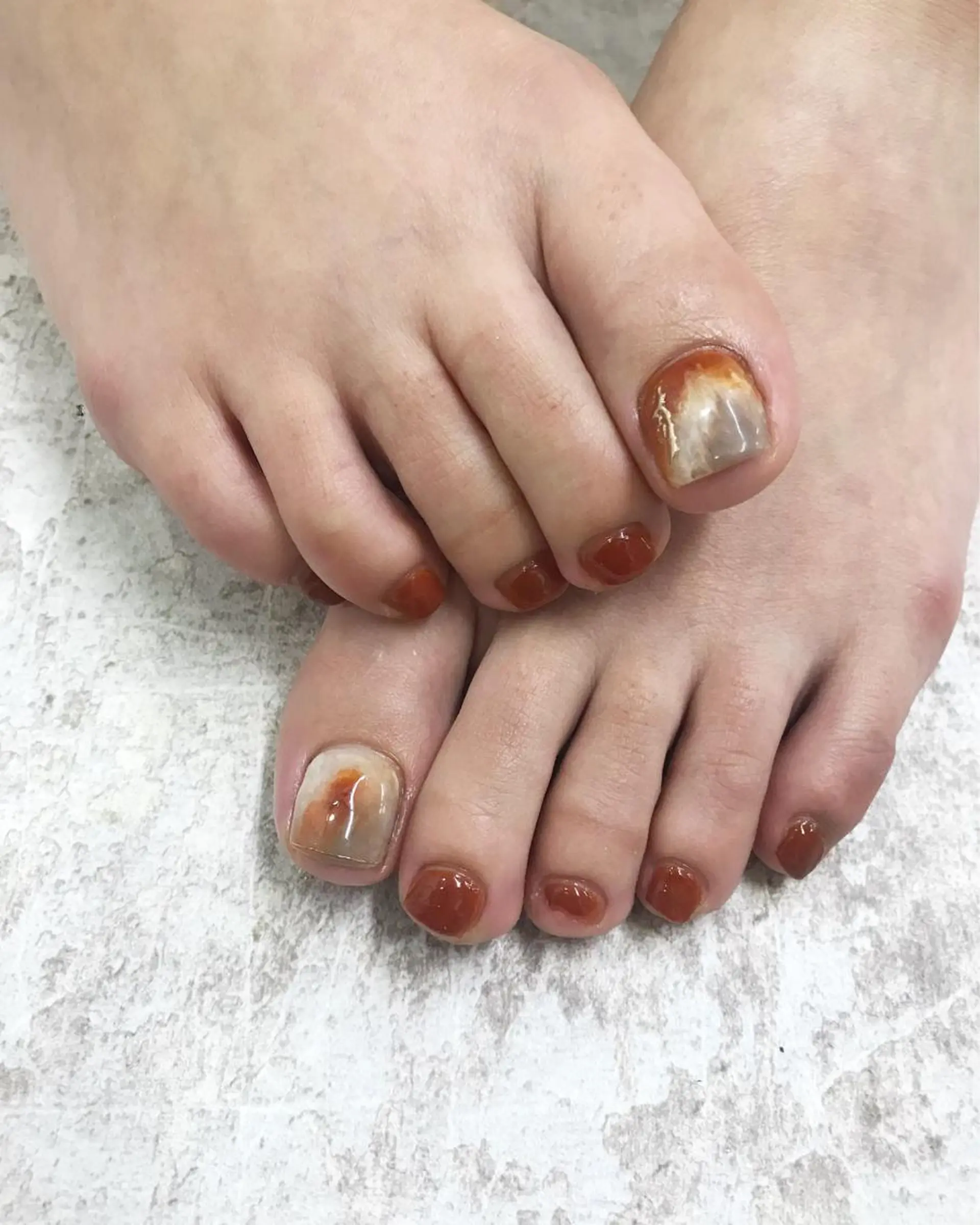 ネイル フットネイル Basic本厚木店 Mahiroᙏ̤̫͚のネイルデザイン