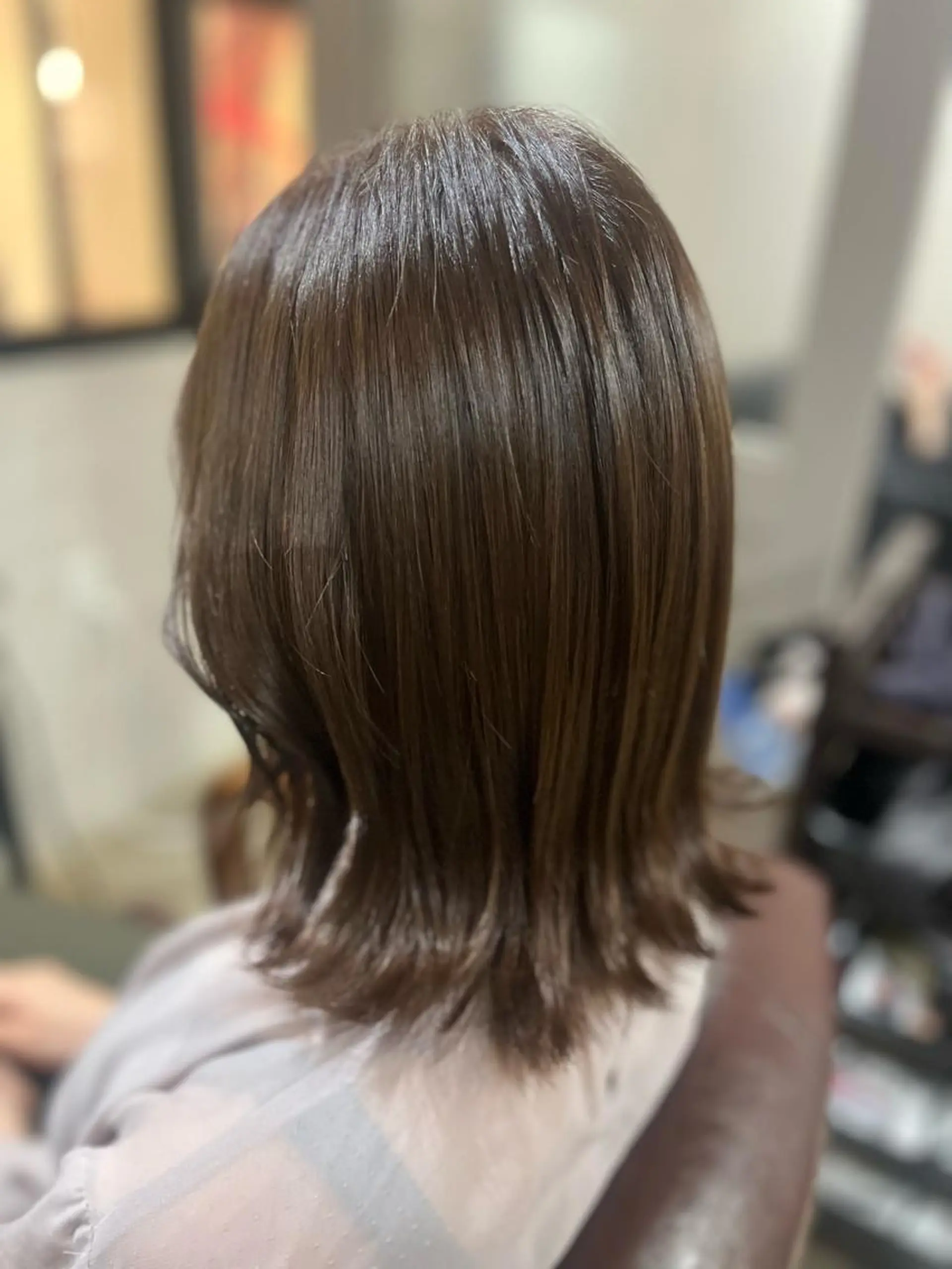 ミディアム カラー ブラウンカラー オリーブブラウン 🫧ぷる艶カラー🫧 Yuubi🦩のヘアスタイル