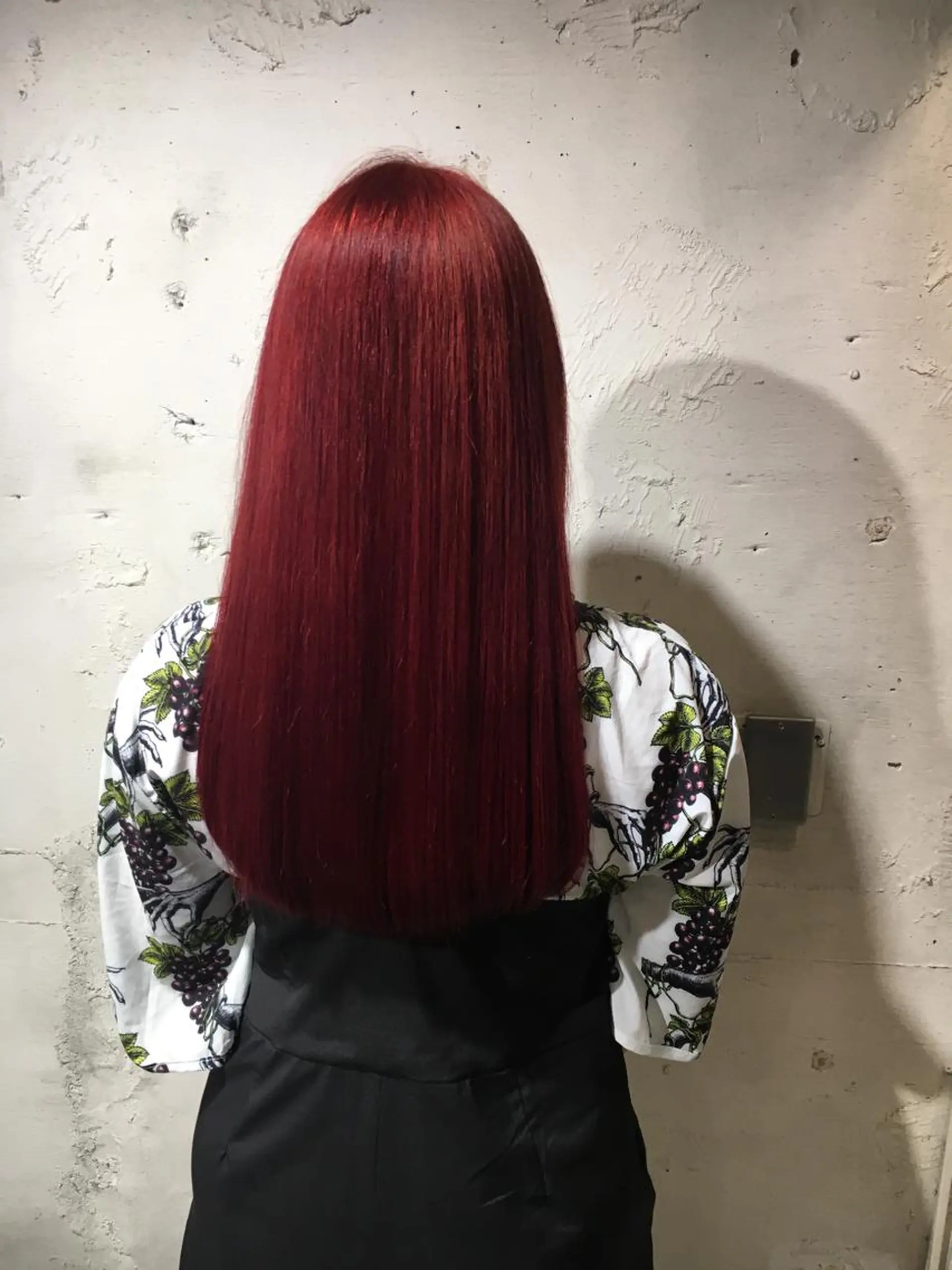 ロング カラー ヘアアレンジ レッドカラー バイオレットカラー ✨艶髪✨透明感✨ 山内大樹のヘアスタイル