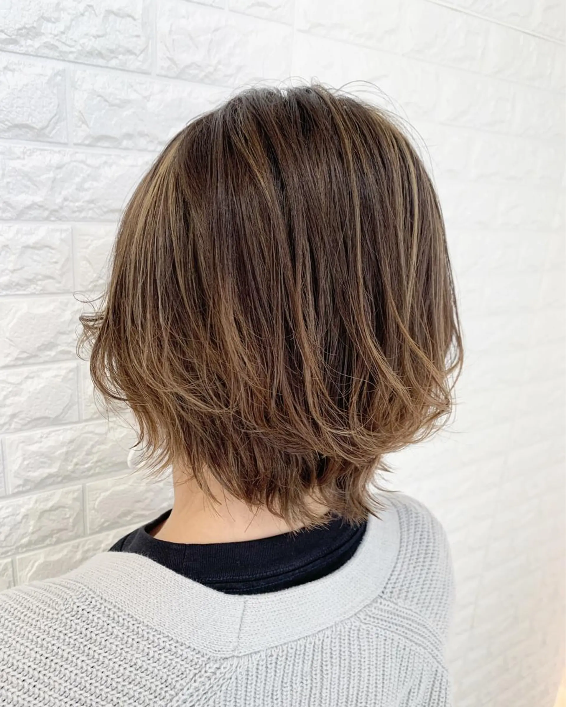 ショート ヘアカラー トリートメント 福森 みずきのヘアスタイル