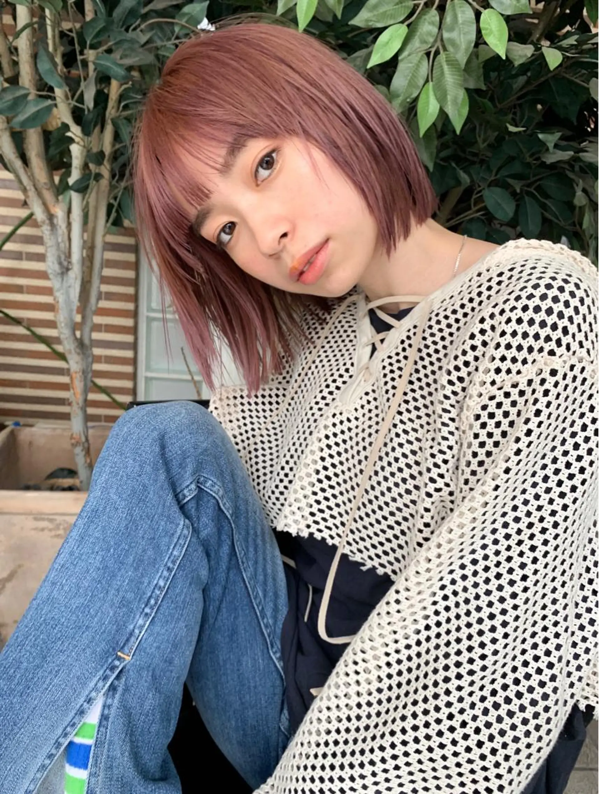ショート ボブ カット ヘアカラー トリートメント 小森 祐希のヘアスタイル