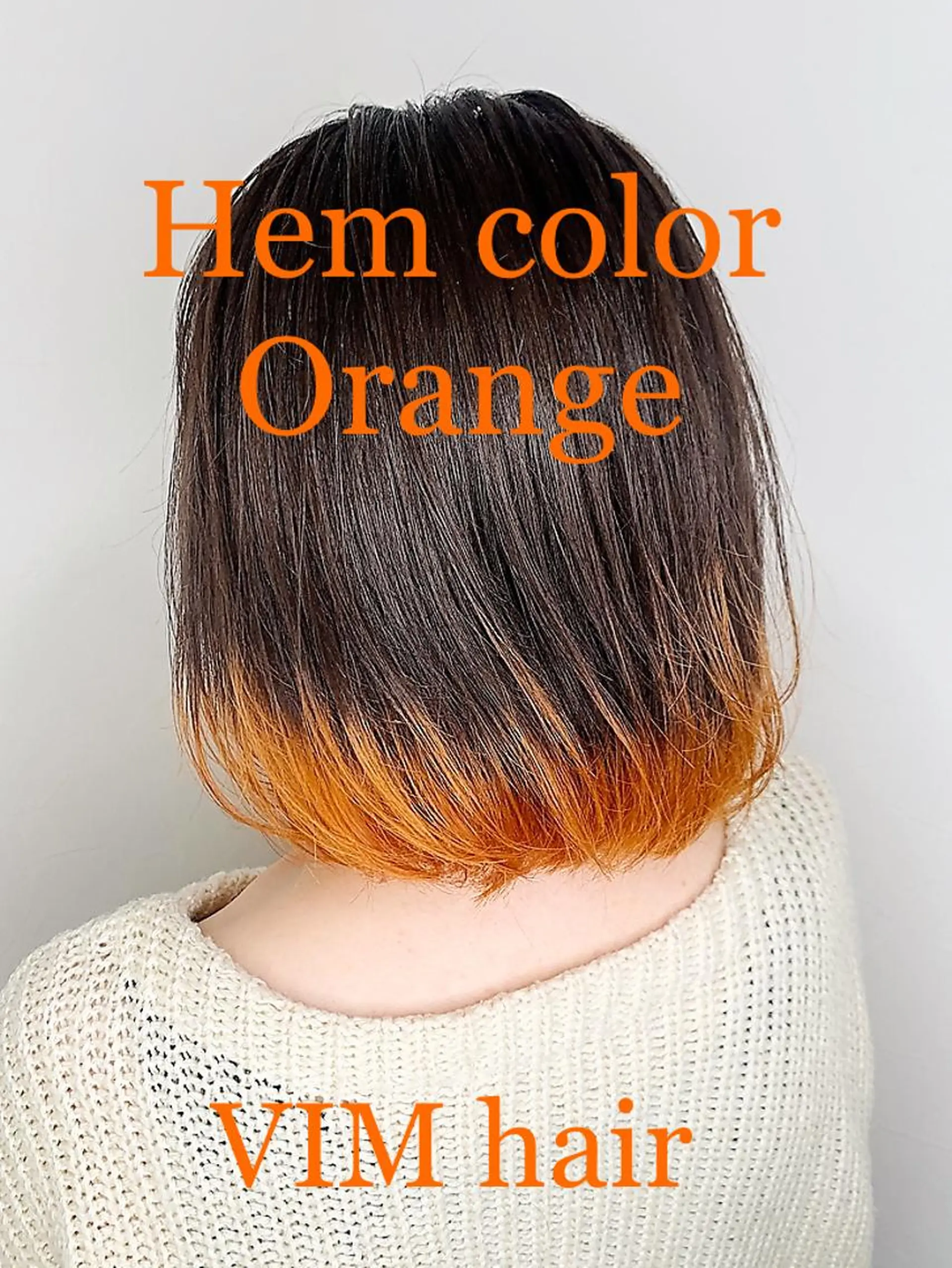 ショート カラー ヘアアレンジ オレンジ カット ヘアカラー トリートメント VIM hairおもろまち店のヘアスタイル