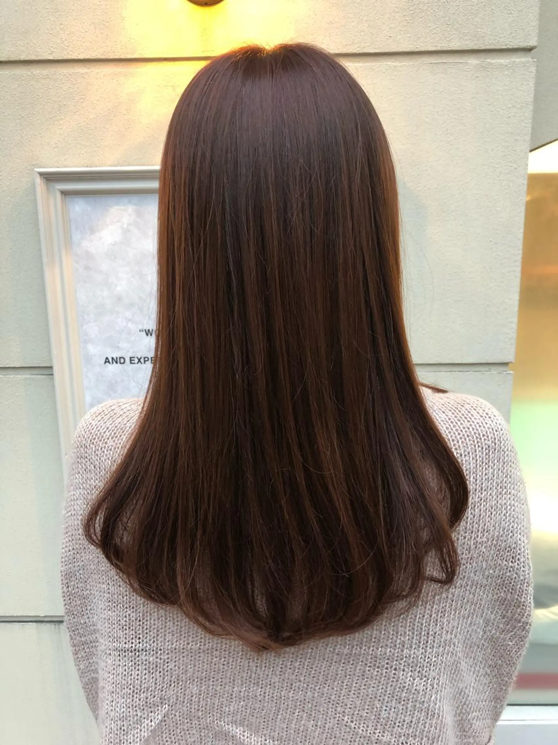 ミディアム カラー ボブ韓国風レイヤー 髪質改善/畠中ケントのヘアスタイル