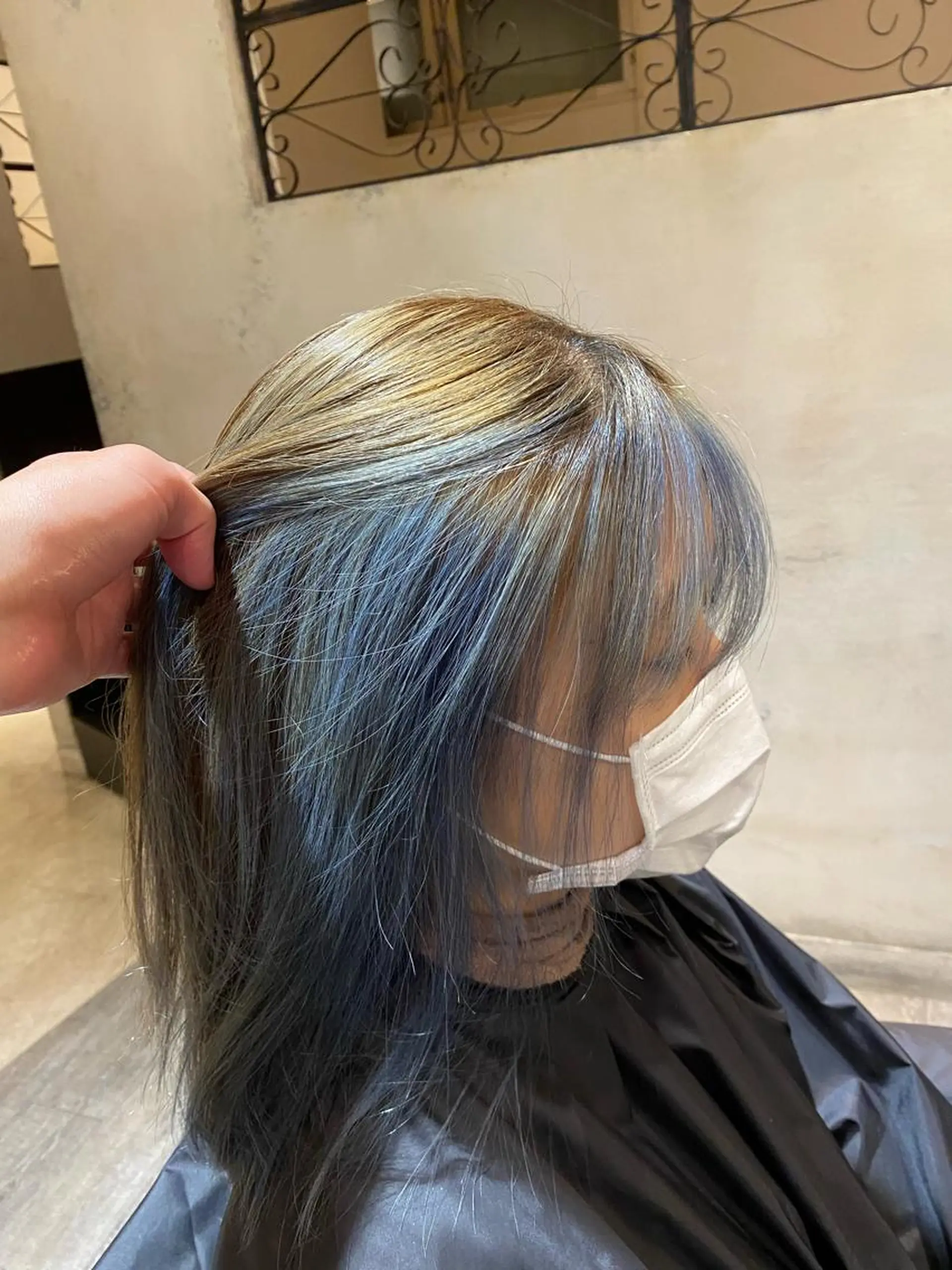 セミロング ナカノ /シールエクステのヘアスタイル