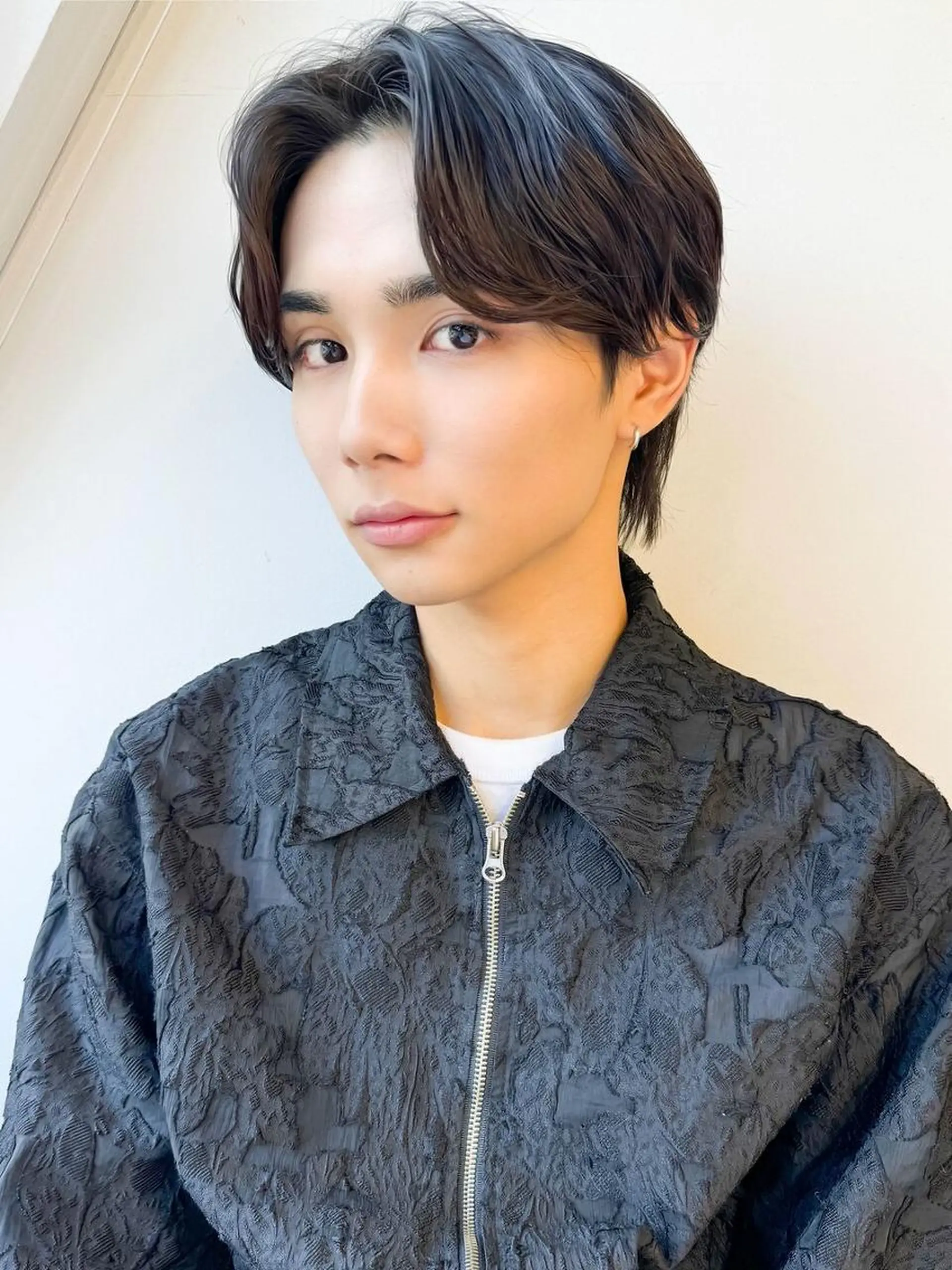 メンズ パーマ アップバング センターパート メンズ韓国風 韓国マッシュ マッシュ 韓国風メンズヘア💫 ツイスパ💫saraのヘアスタイル