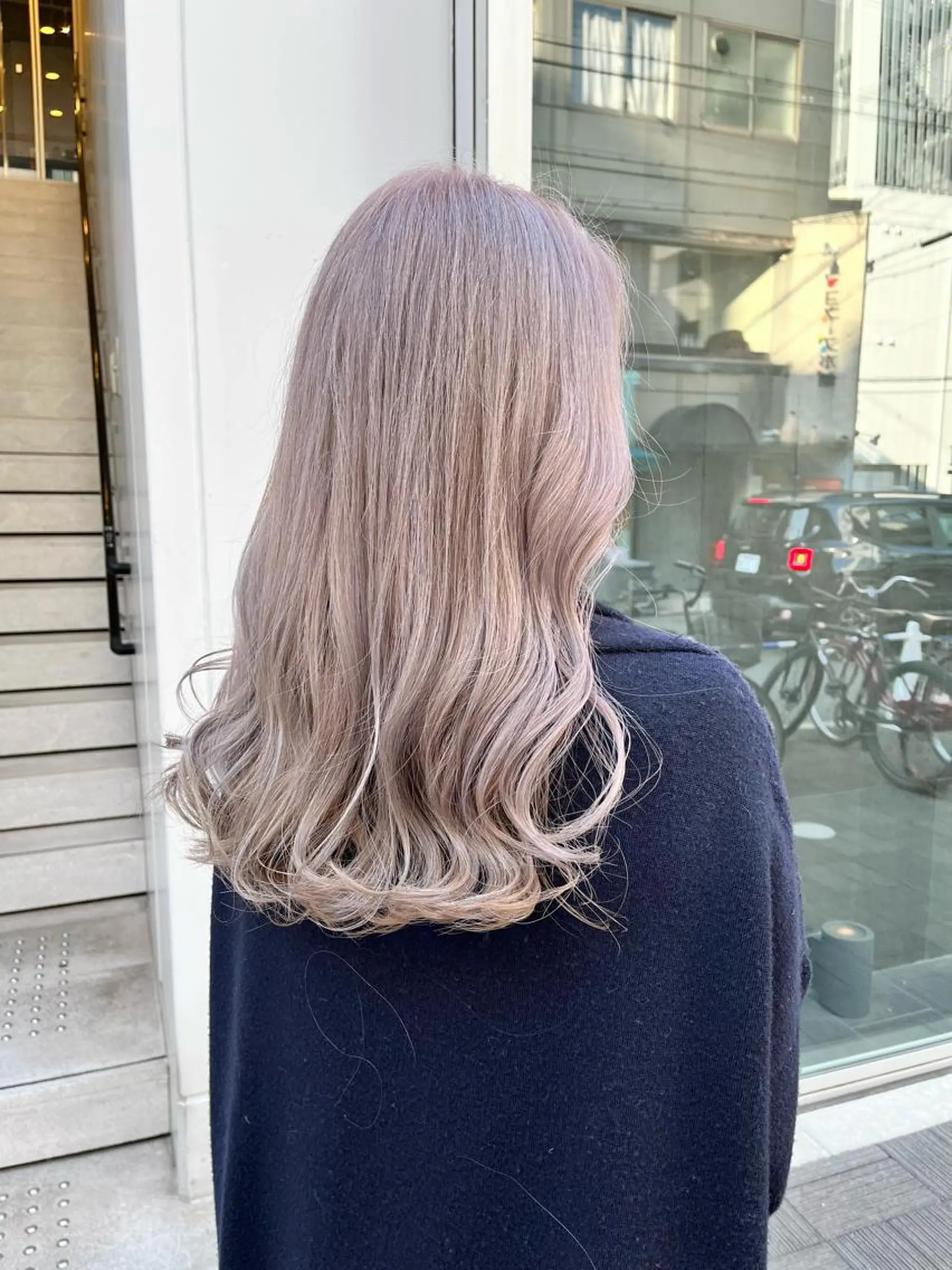 ロング カラー ベージュカラー ブリーチ ブロンド ケアブリーチ ダブルカラー ヘアカラー トリートメント ショート/パーマ/ カラー/FUKOのヘアスタイル