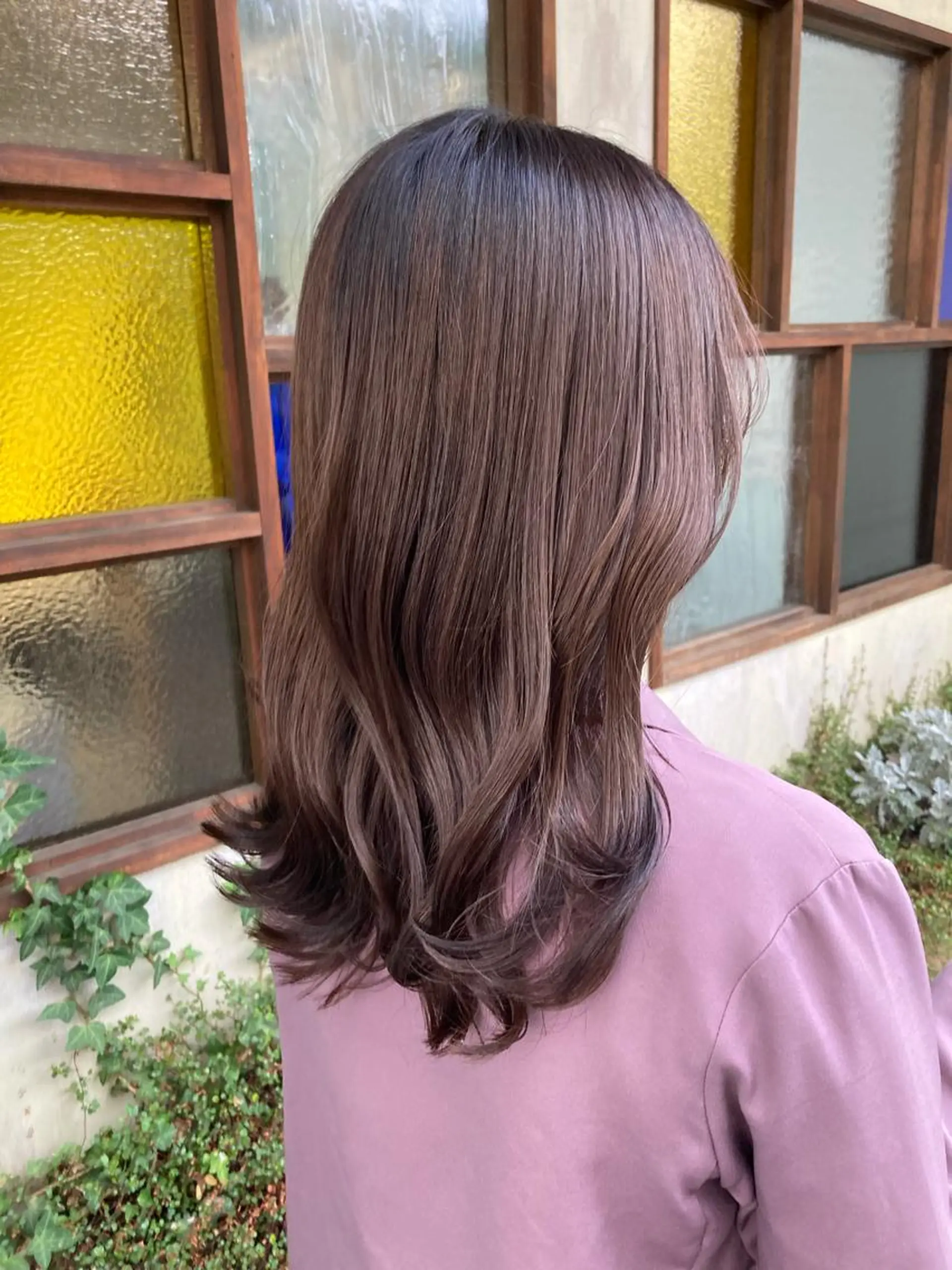 セミロング カット ニュアンスカラー／ メンズ🌙久住綾香のヘアスタイル