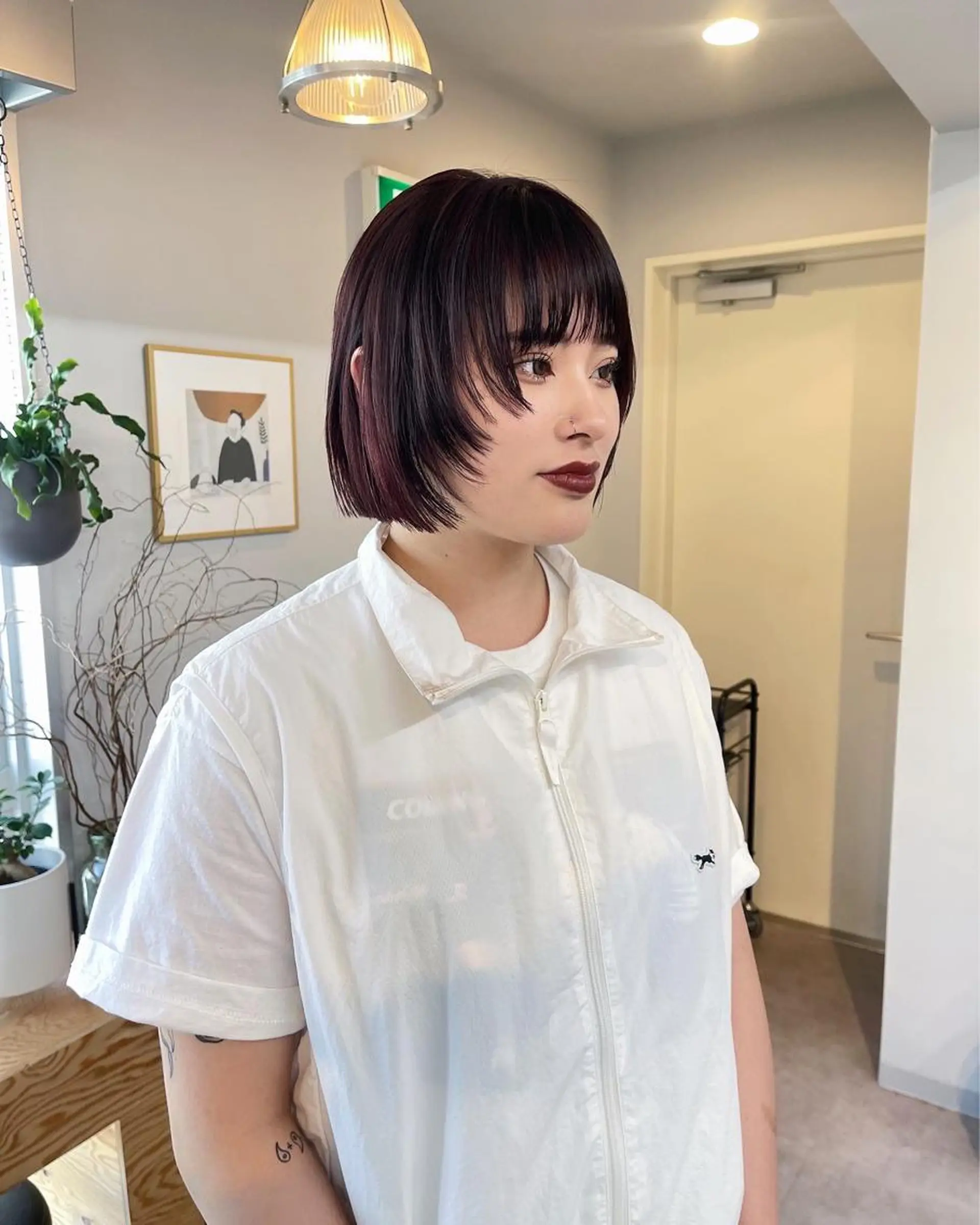 ショート カラー ボブ 顔まわりレイヤー レイヤーカット カット ヘアカラー トリートメント 丁寧なカウンセリング 🌿KENTA🌿のヘアスタイル