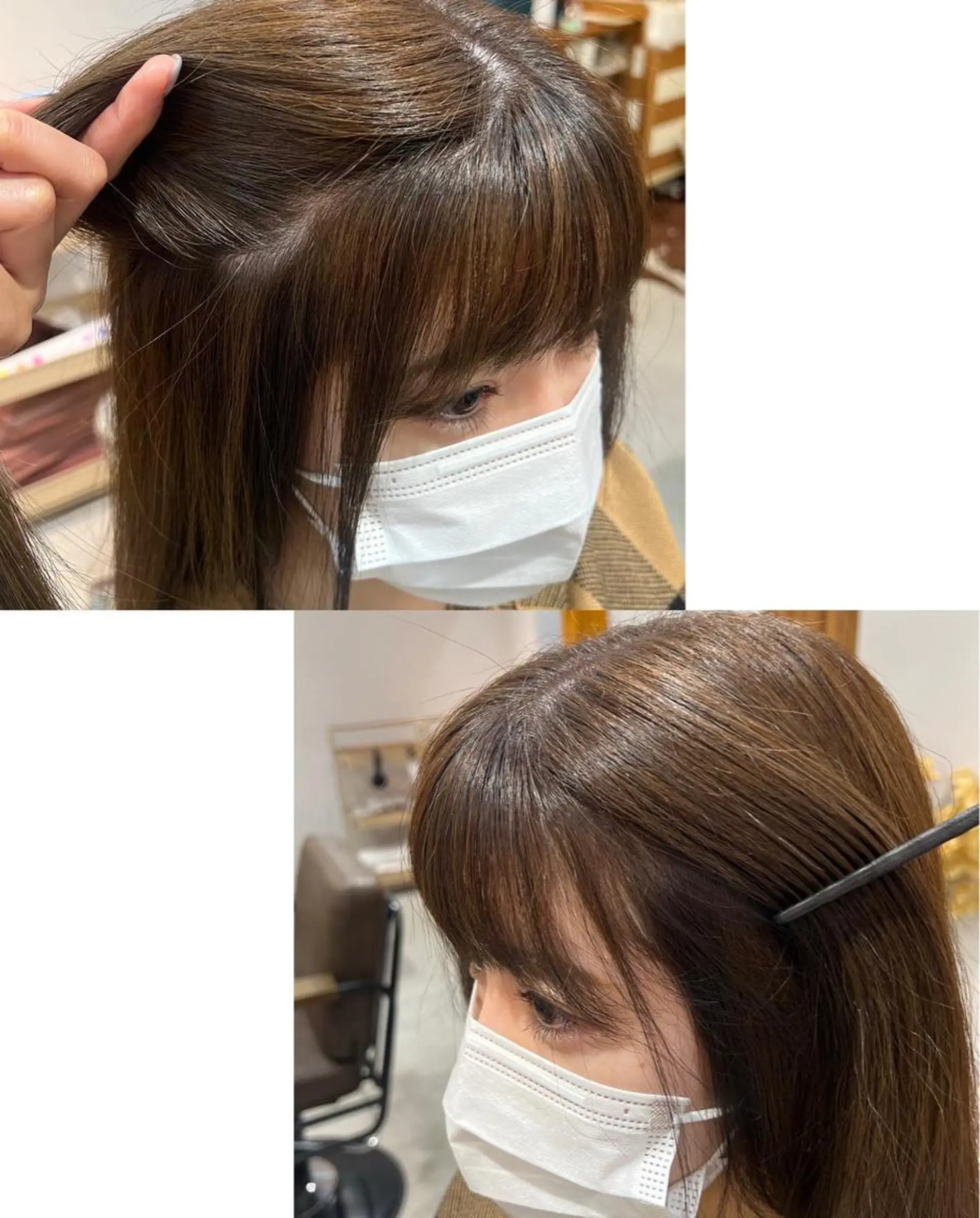ロング カラー 縮毛矯正 カット ヘアカラー 縮毛矯正 色素薄めカラー❤︎ chihiroのヘアスタイル