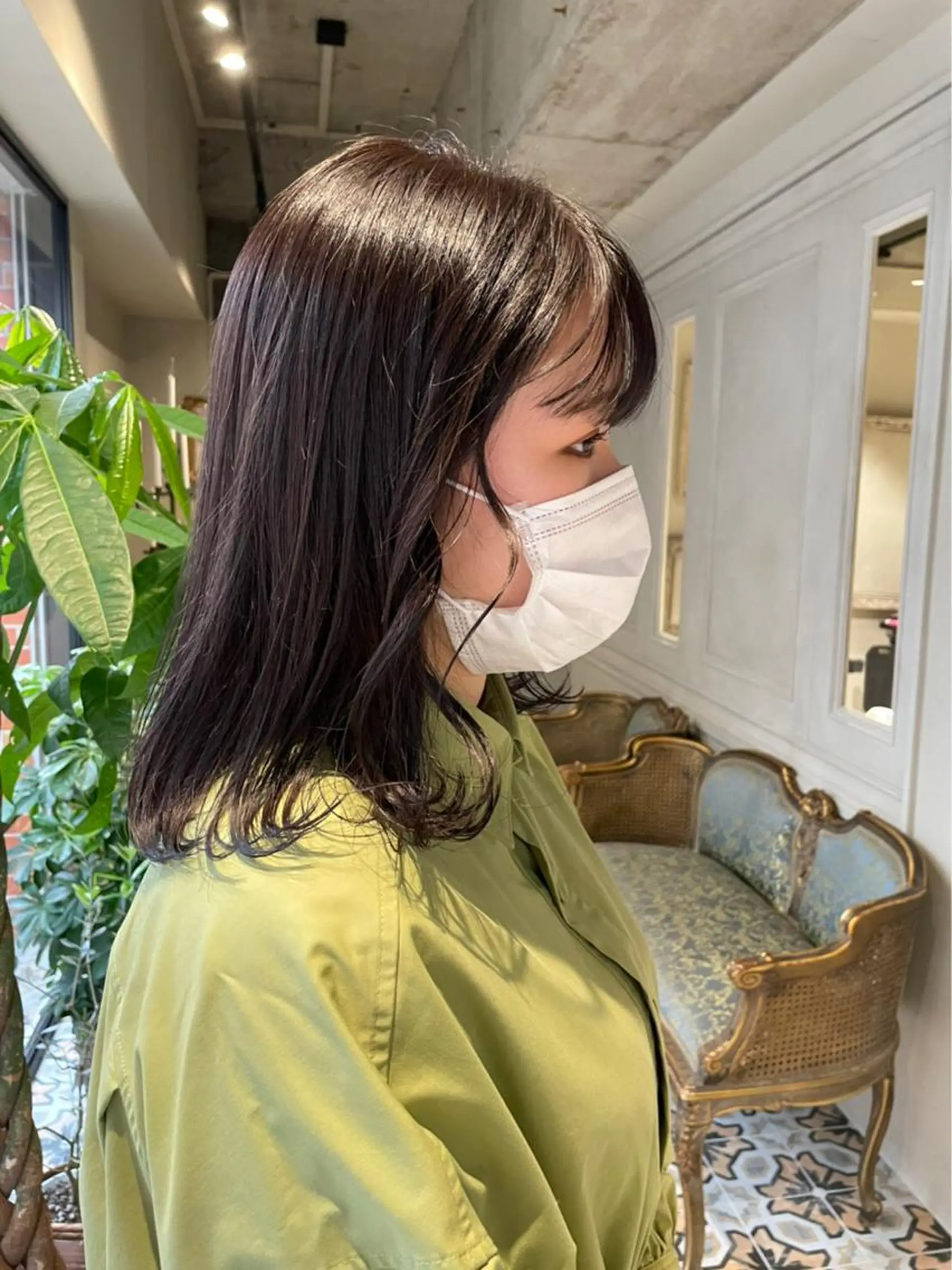 セミロング 原 菜帆のヘアスタイル