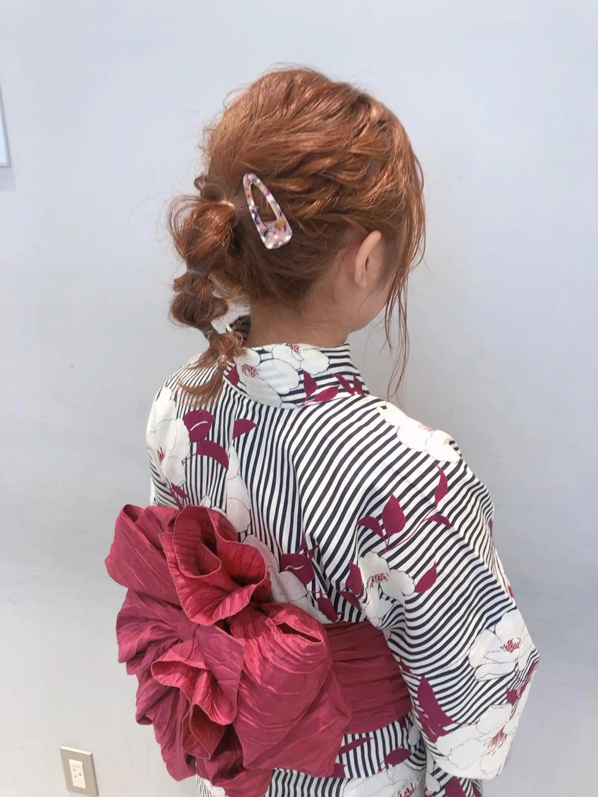 ヘアアレンジ 着付け 似合わせ艶髪カラー ❤️ハダユミのヘアスタイル