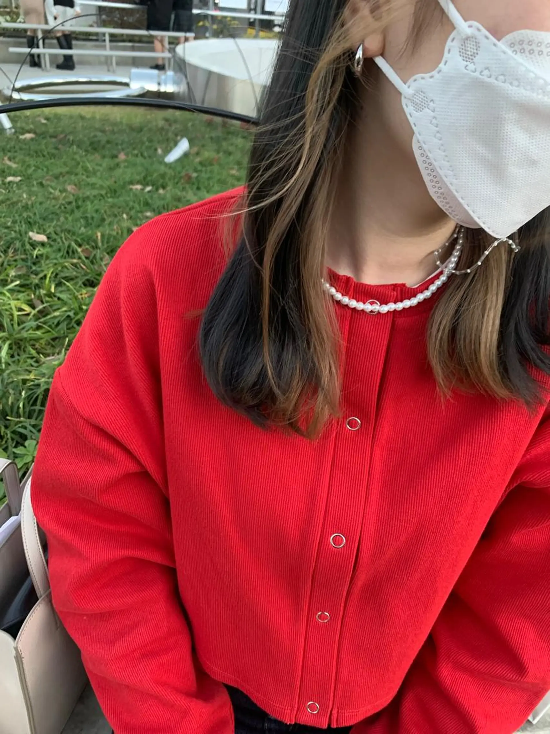 セミロング カラー ベージュカラー イヤリングカラー SALOWIN    銀座RAY 2所属・yamashika honokaのヘアスタイル