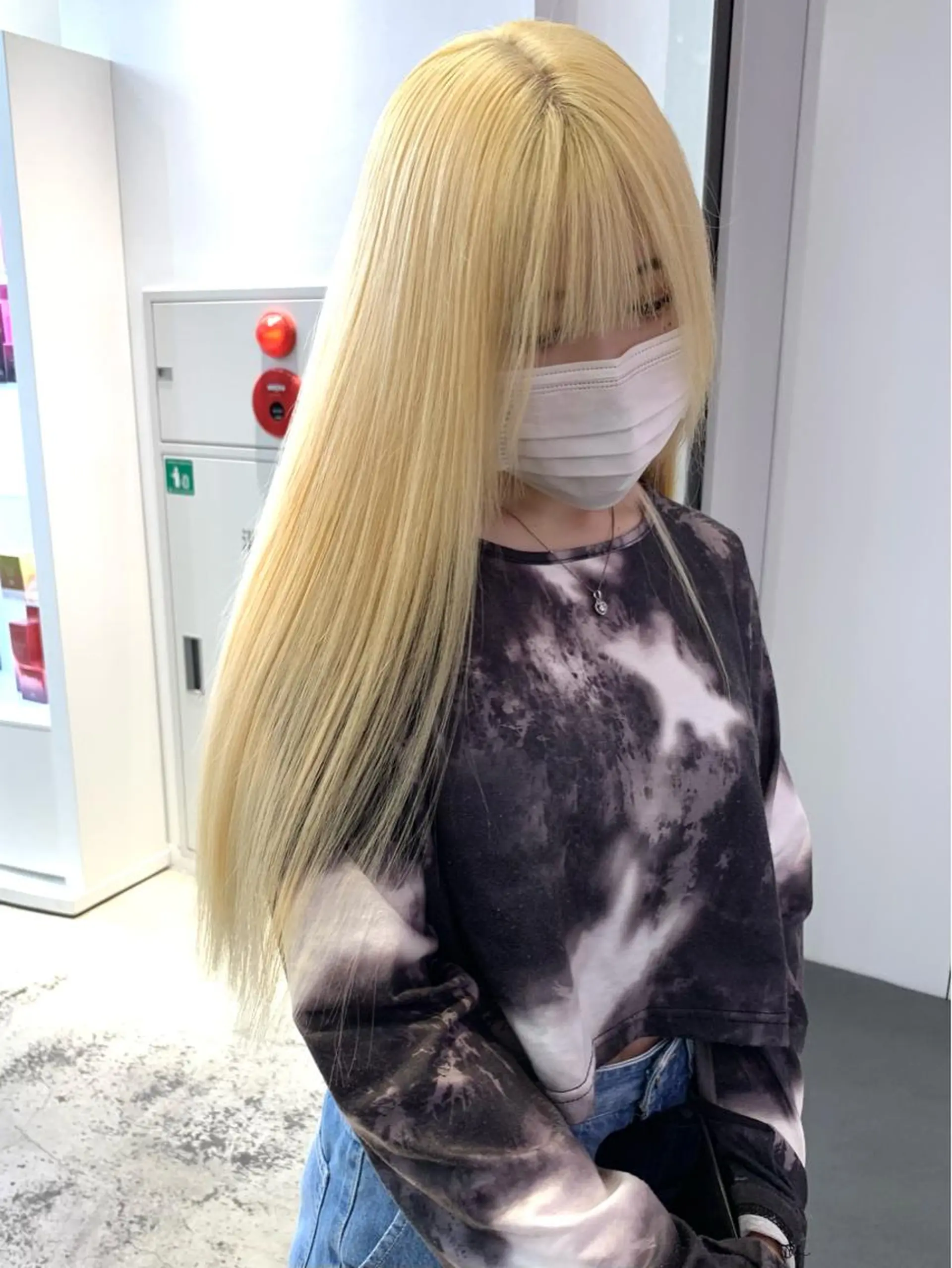 ロング カラー ヘアアレンジ ヘアカラー トリートメント ヘアセット ハイトーン/美髪矯正 🍃大江拓実のヘアスタイル