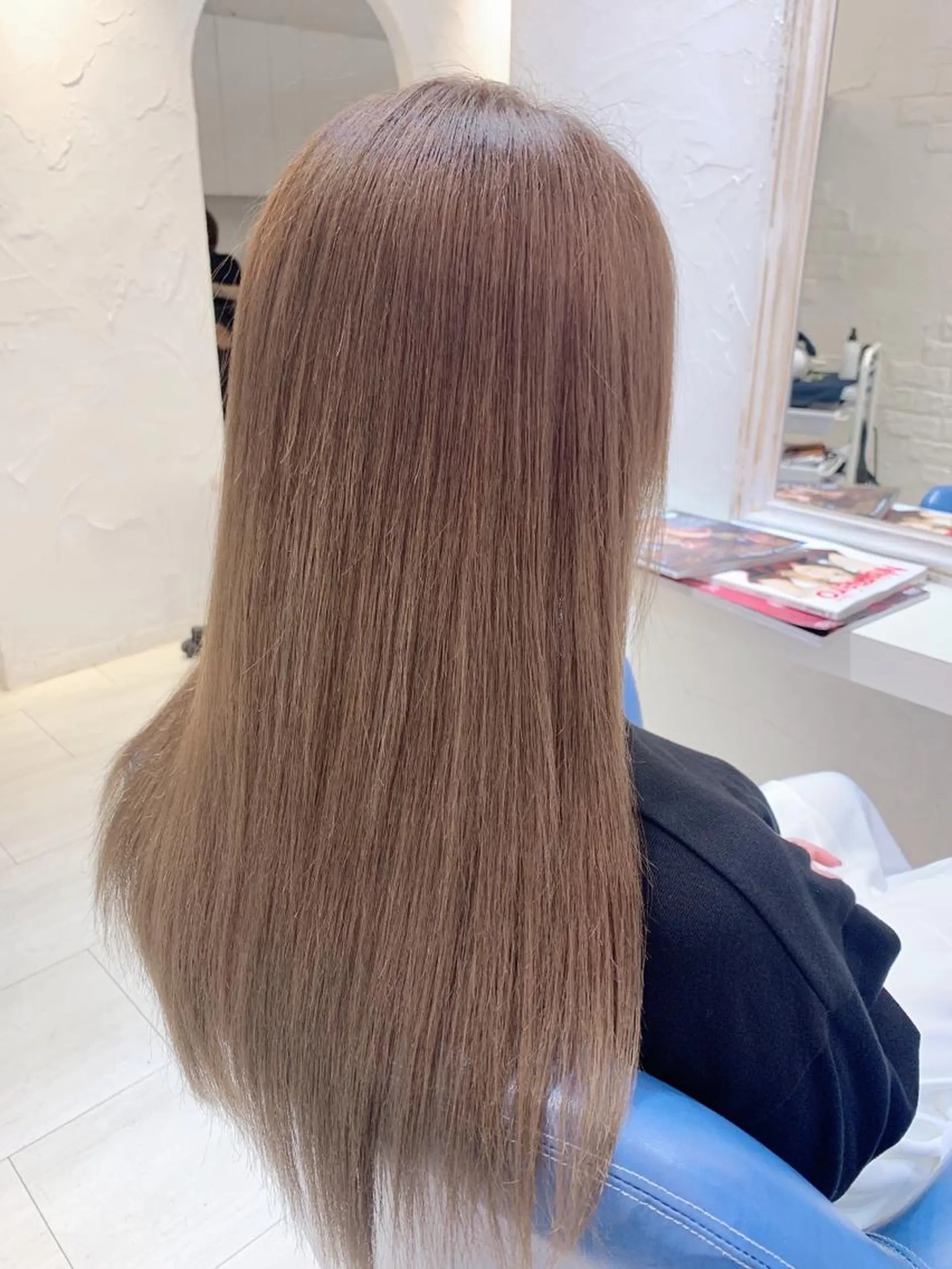 ロング カット 縮毛矯正 トリートメント ヘッドスパ 中目黒✂︎店長✂︎ TOMOHIROのヘアスタイル