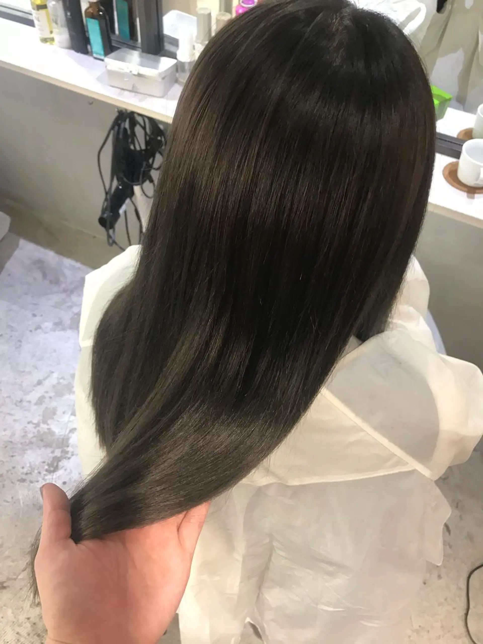 セミロング カラー ヘアアレンジ 再現度&髪質改善 LISAのヘアスタイル