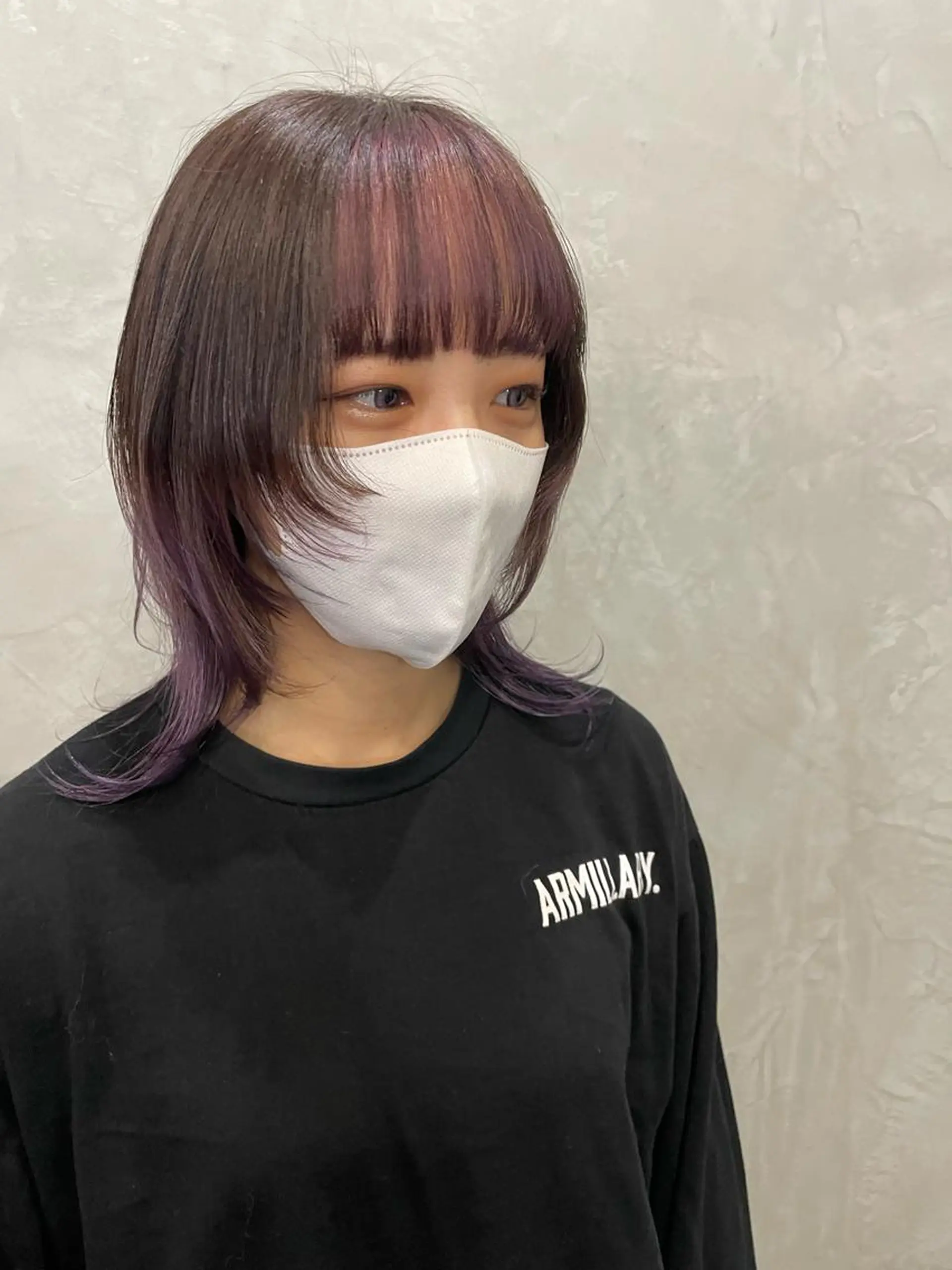 ミディアム ウルフカット fudge所属・MaisonHALU 松浦光咲のヘアスタイル