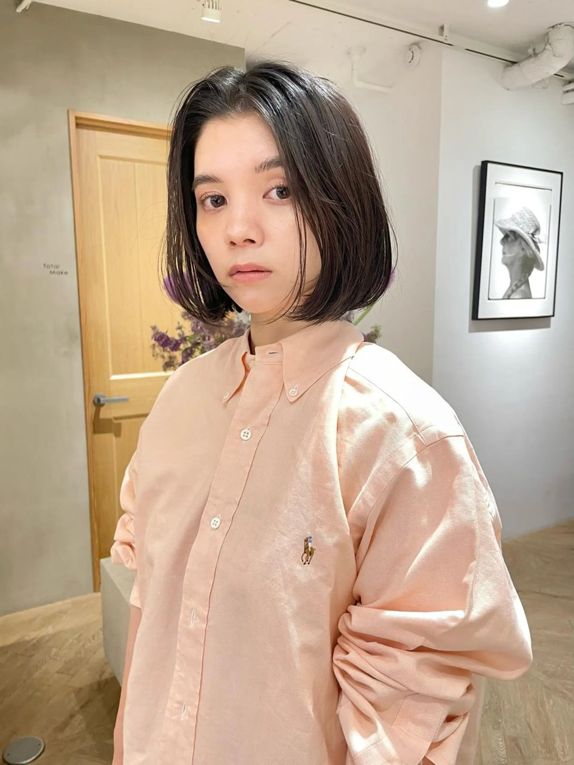 ミディアム カラー ボブ カット ヘアカラー トリートメント ボブ/ショート 🌟梅田盛一🌟のヘアスタイル