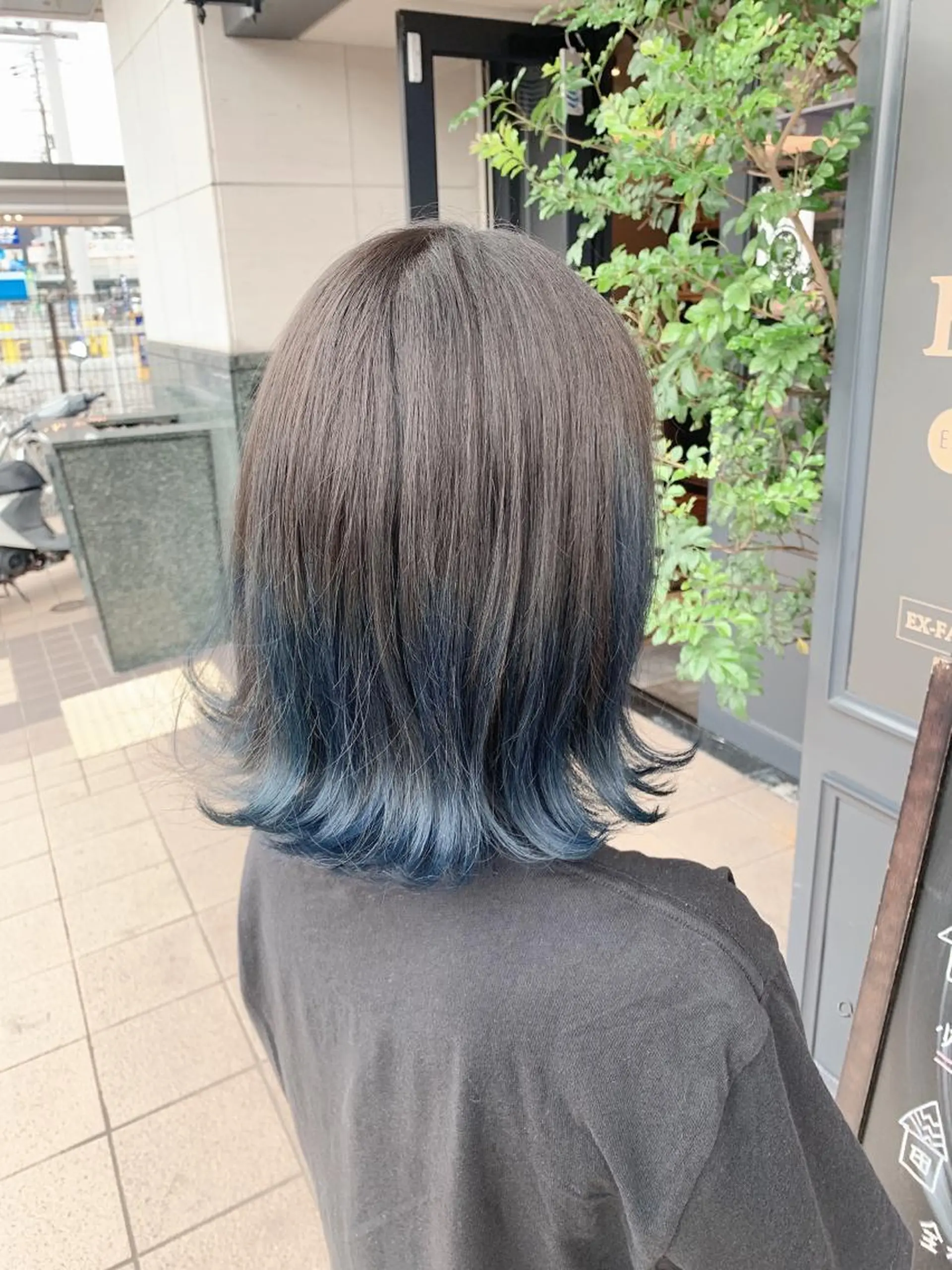 ミディアム カラー ネイビーカラー ヘアカラー Gemini代表 Maedaのヘアスタイル
