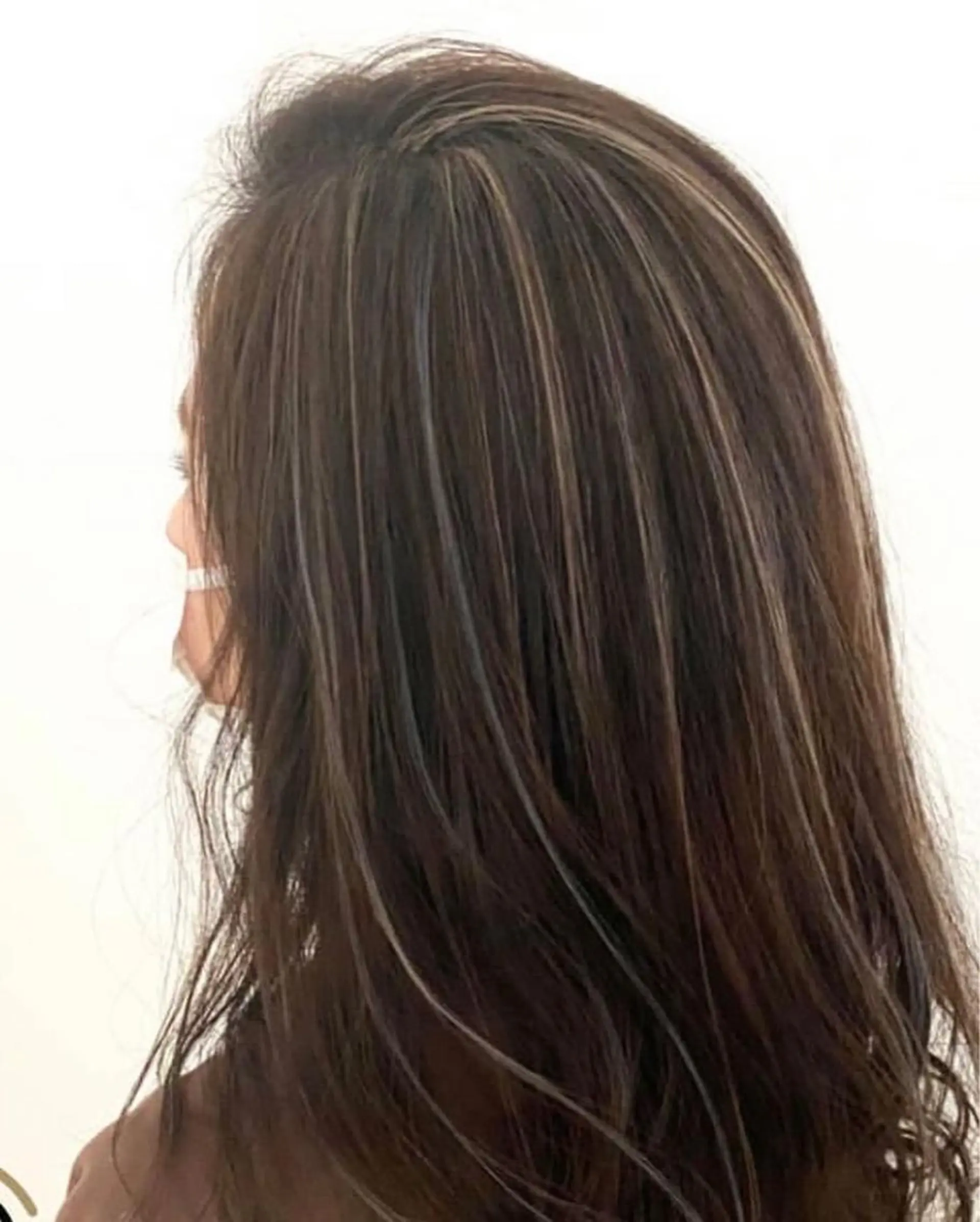 ロング カラー ヘアアレンジ ハイライトカラー エクステ ハイライト 縮毛矯正 エクステ ヘアセット KIRAN 山﨑のマツエク・マツパデザイン