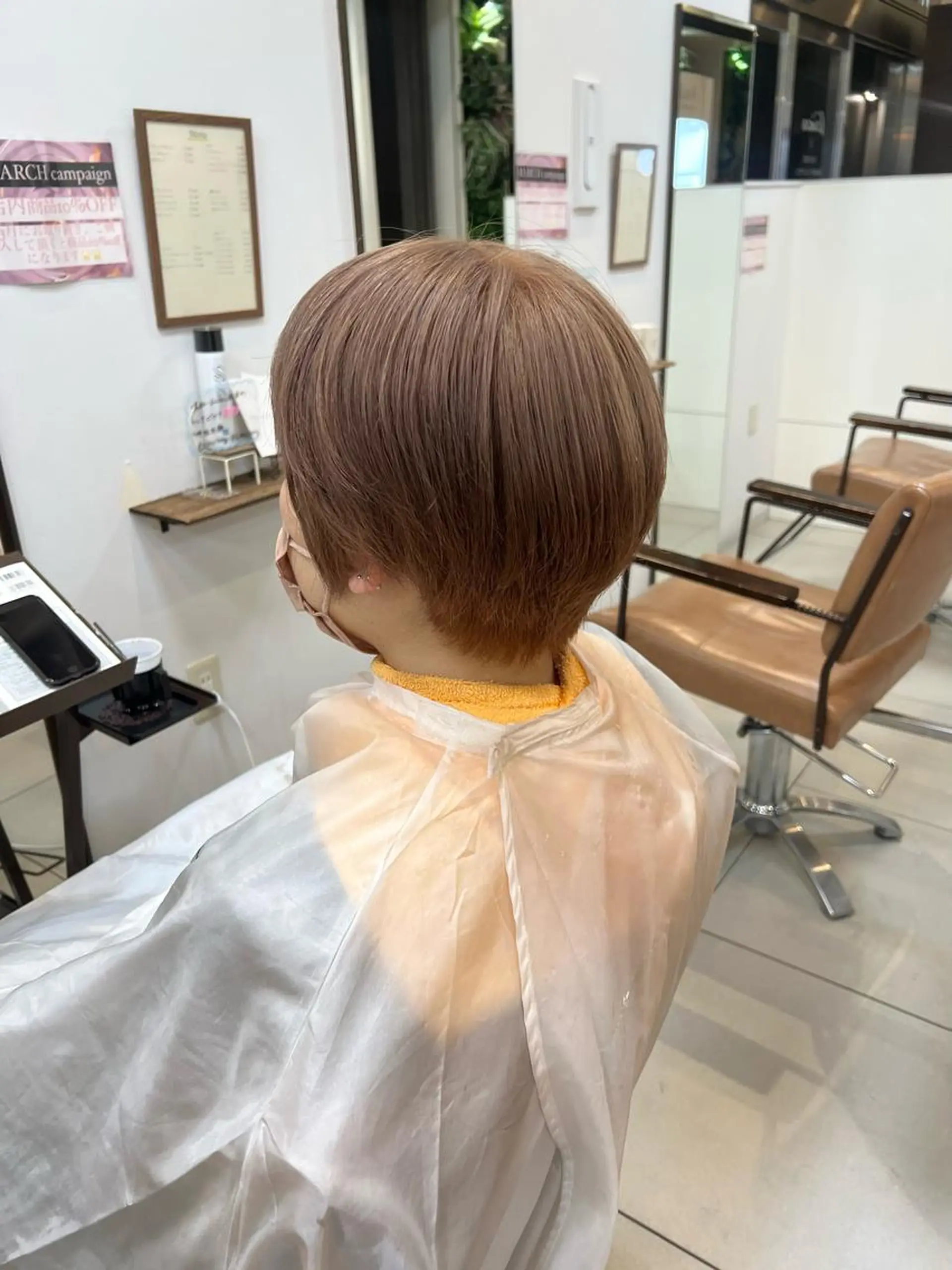 ショート カラー ハイトーンカラー ショートヘア SOYONなんば店 ／韓国風のヘアスタイル