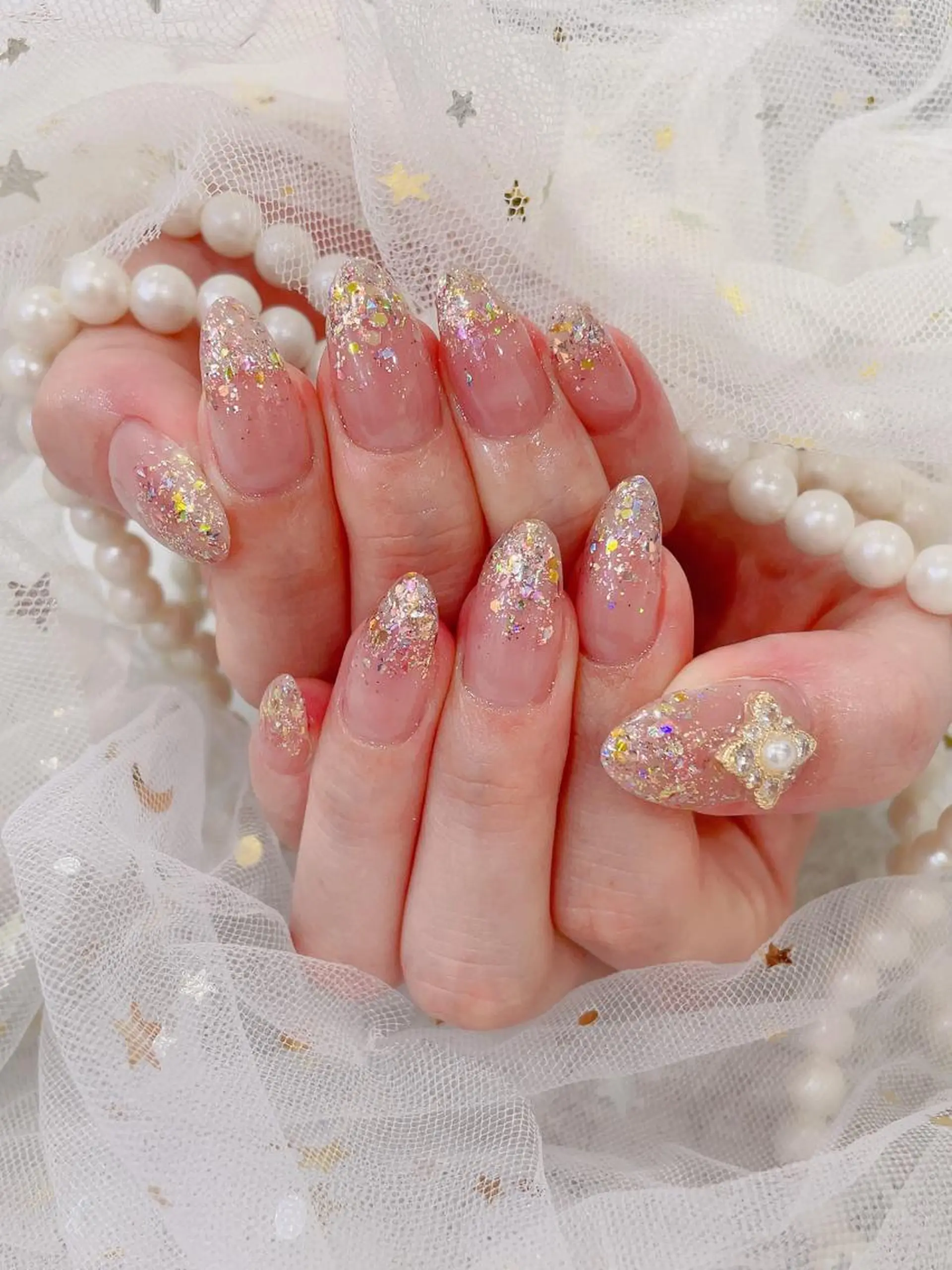 ミディアム ネイル ハンドネイル cho nailのネイルデザイン