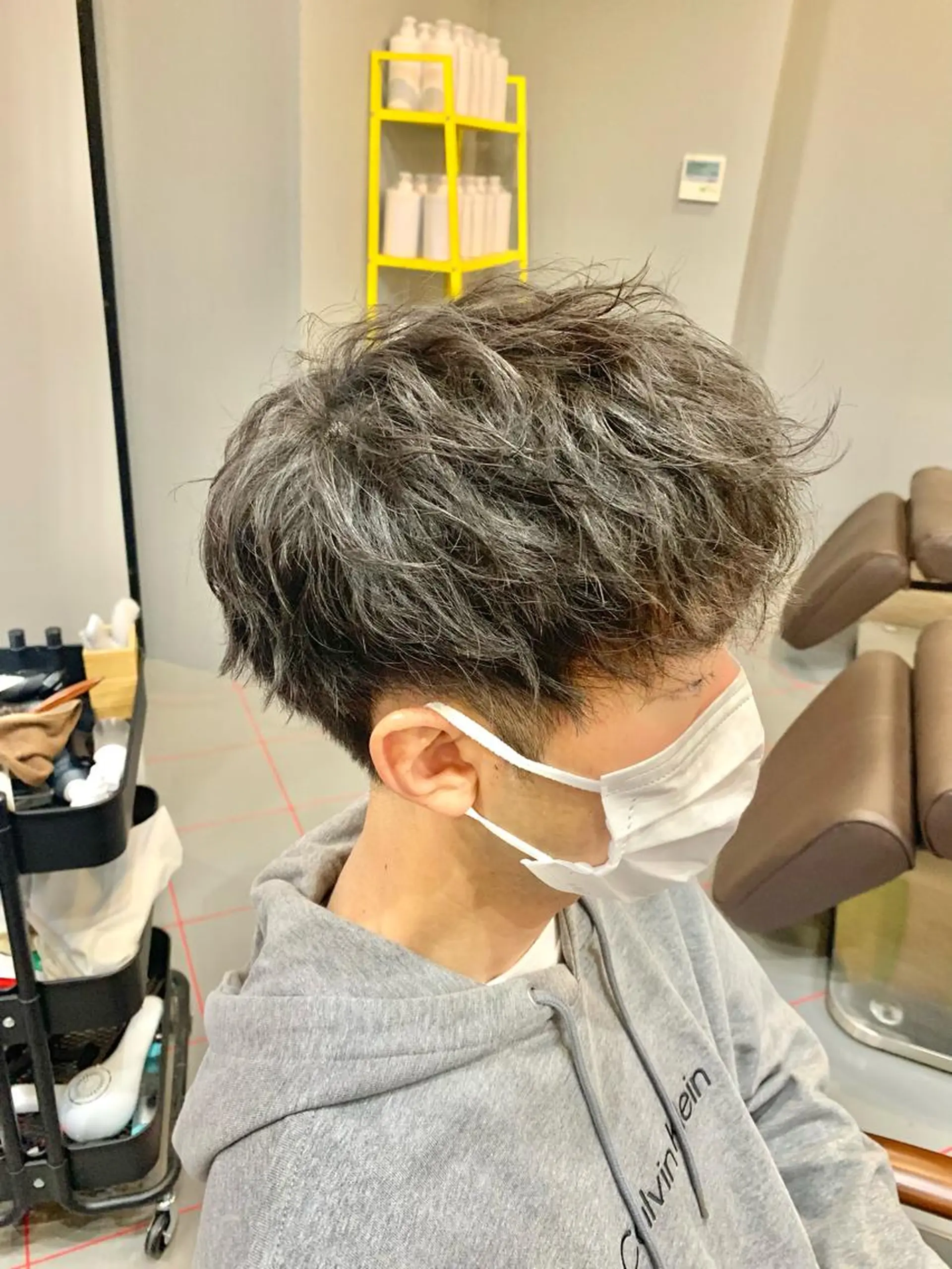 ショート パーマ メンズ メンズパーマ ツイストスパイラルパーマ スパイラルパーマ メンズサロン　アソビ所属・【扱いやすいパーマ】 眞鍋拓己のヘアスタイル