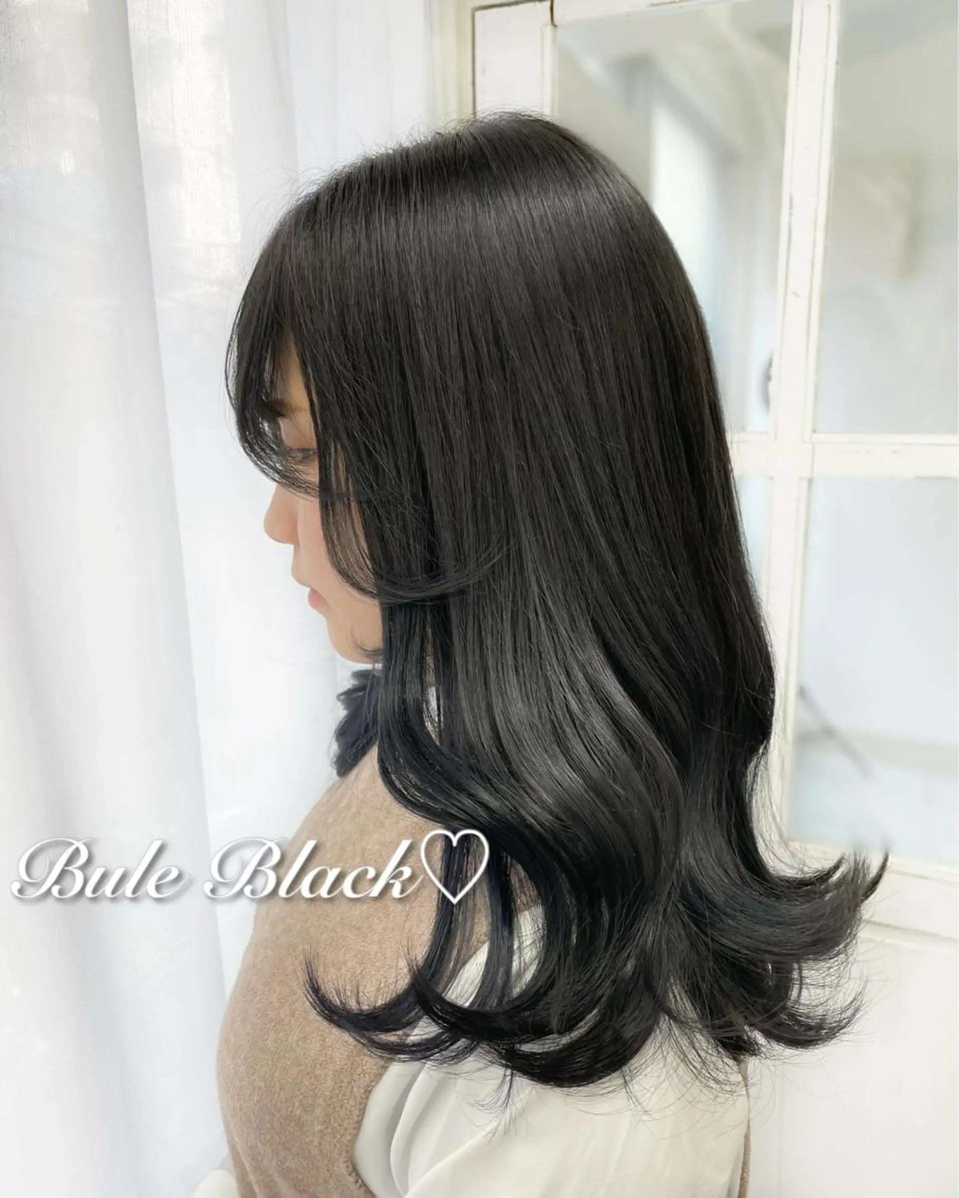 セミロング カラー カット ヘアカラー トリートメント ヘアセット 韓国ヘア🤍髪質改善 🇰🇷AKANEのヘアスタイル