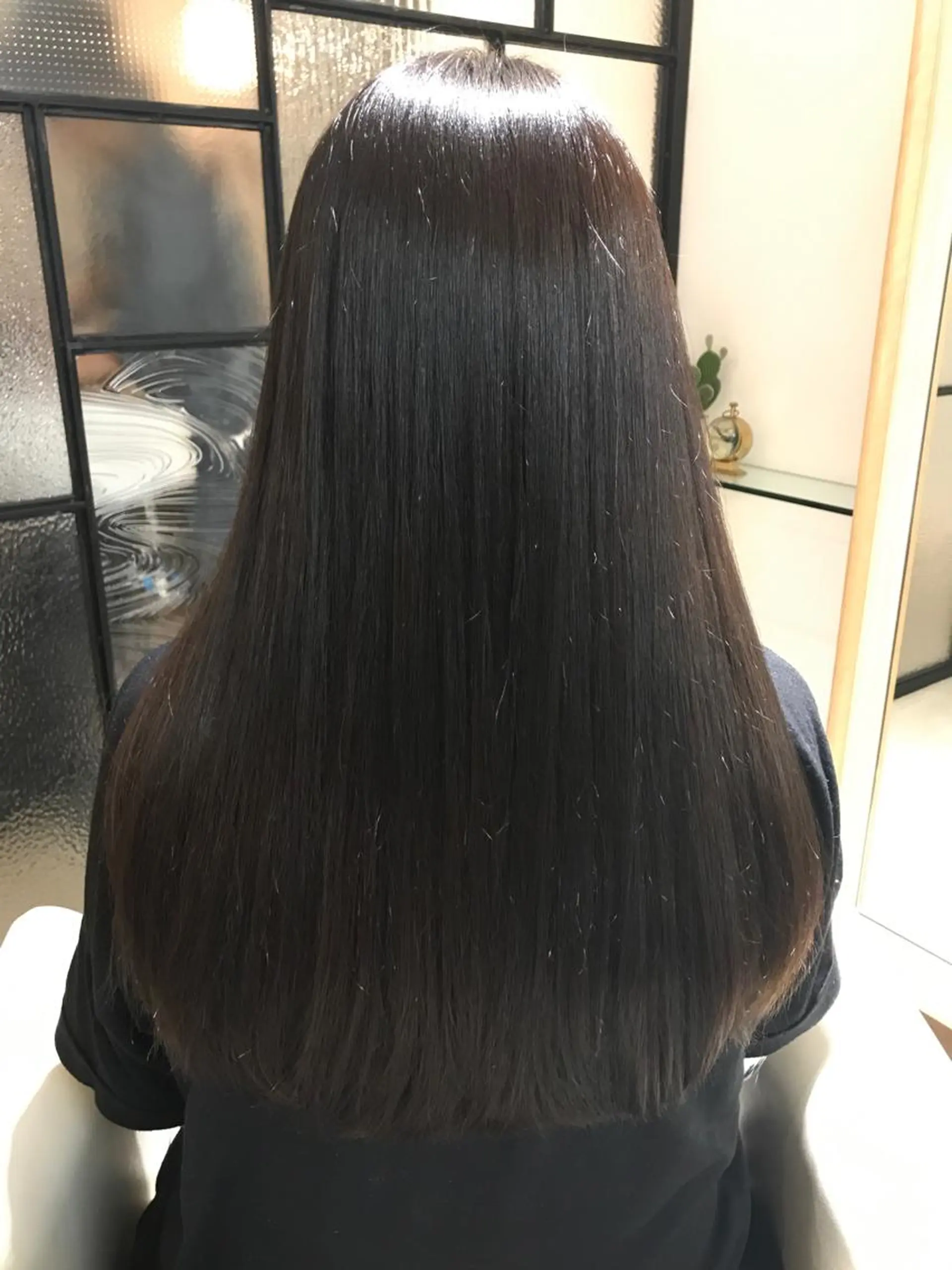 ロング アッシュ カット 縮毛矯正 ✨オール年代🆗 🤍内田亜由子のヘアスタイル
