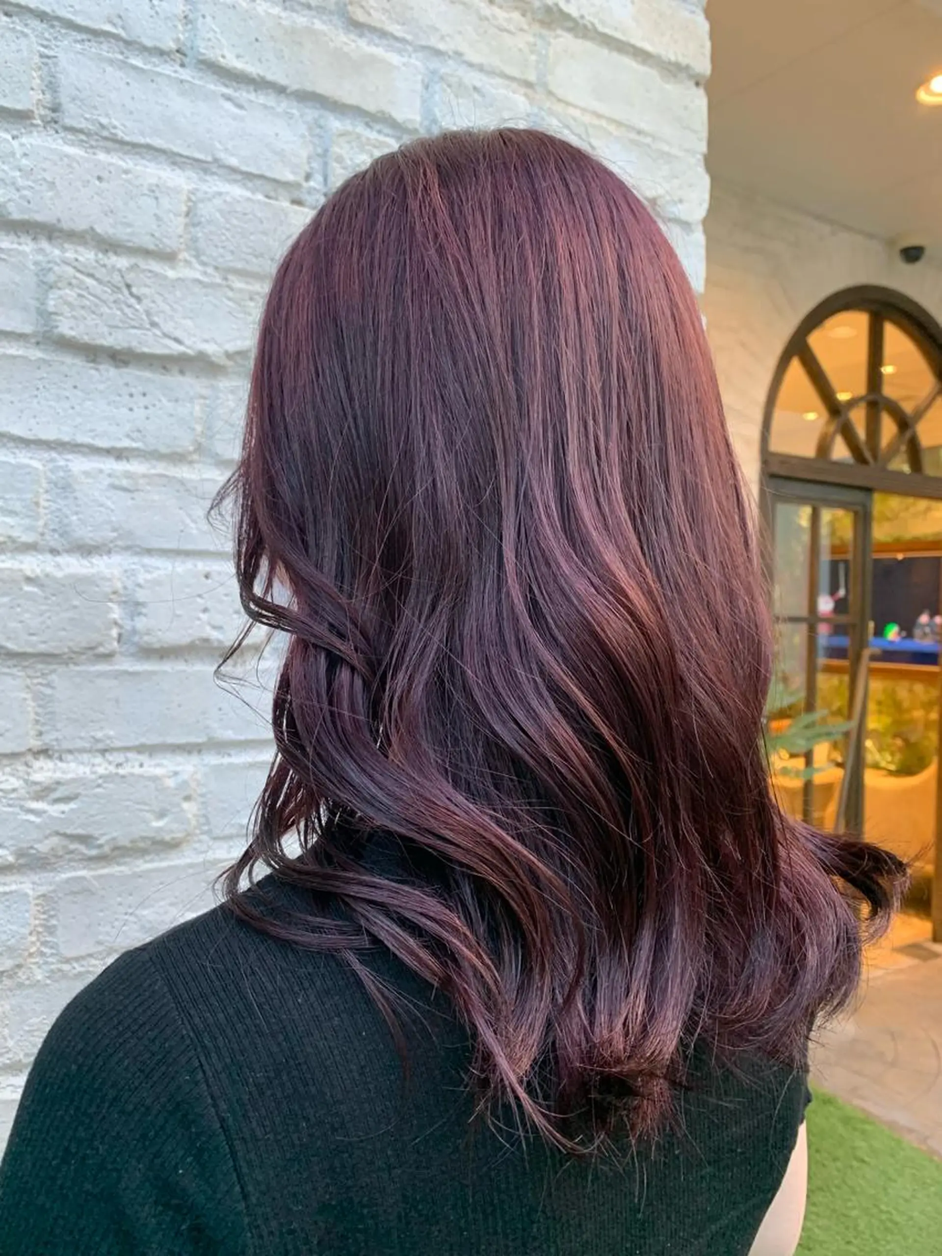 カラー ブリーチ ピンクカラー バイオレットカラー Eleanor 池袋 🧸Madoka🧸のヘアスタイル