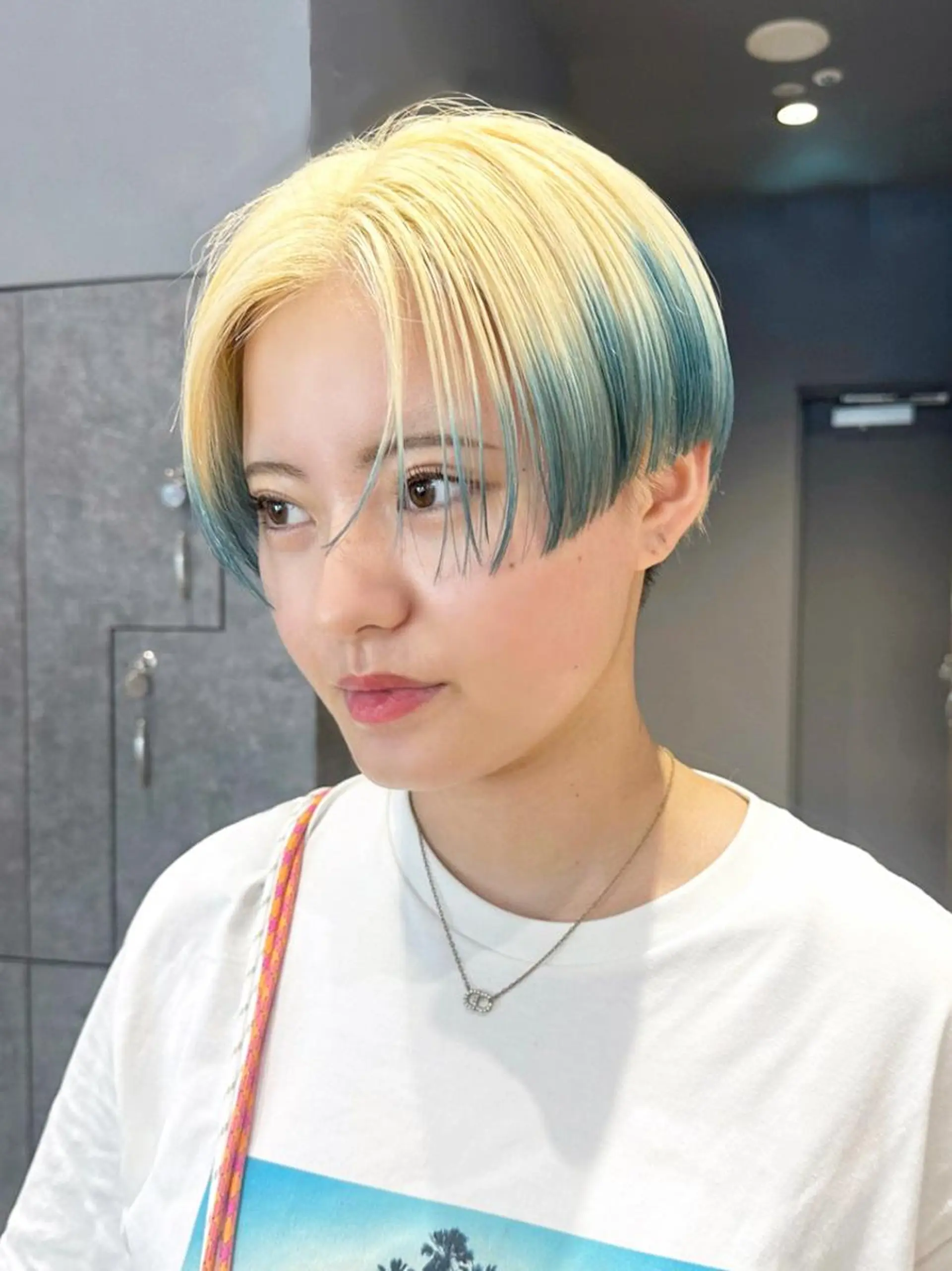 カラー ショート ブルーカラー カット ヘアカラー トリートメント ITbyALBUM 藤沢店のヘアスタイル
