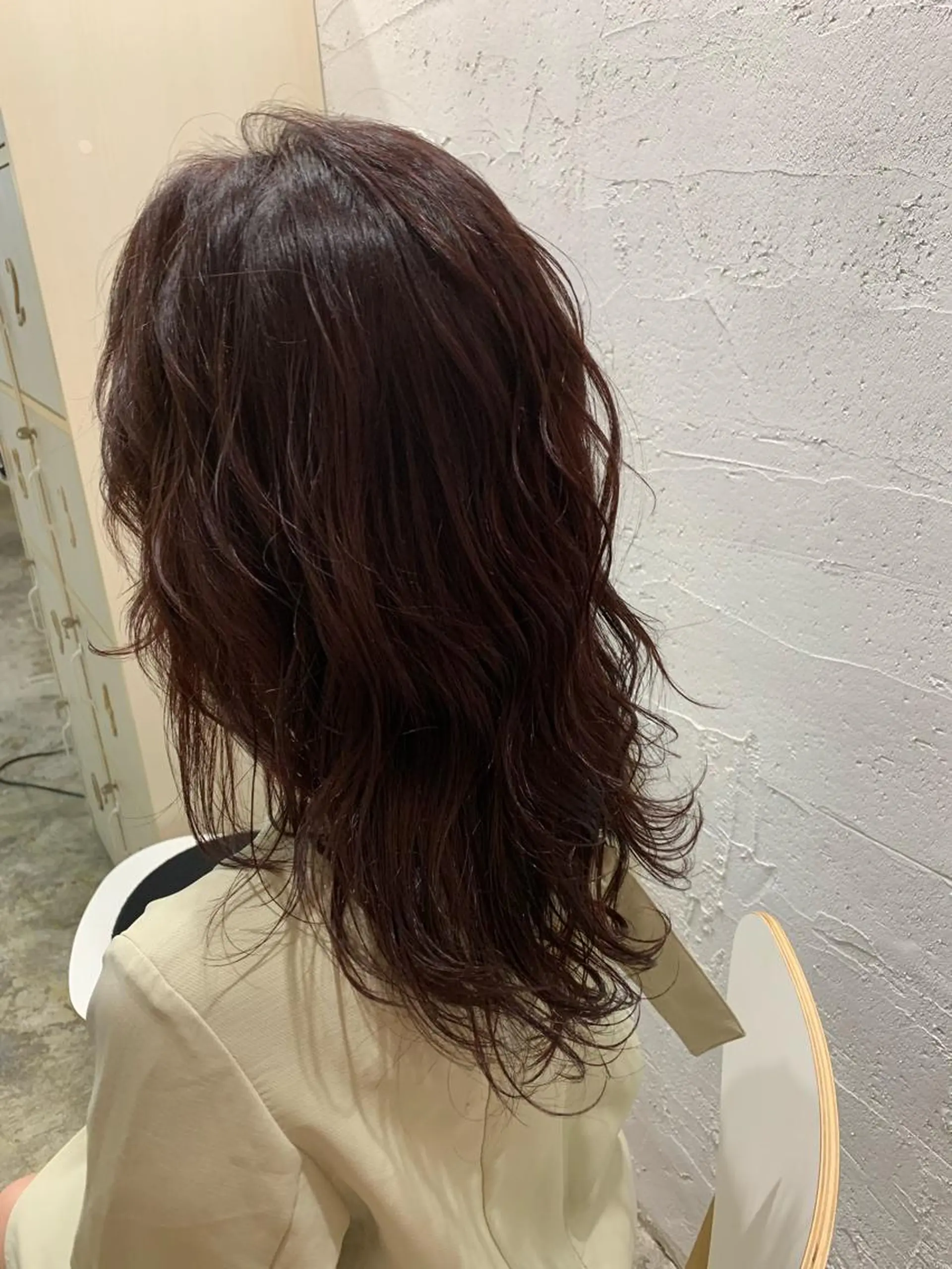 セミロング カラー ボルドーカラー ヘアカラー トリートメント SYS by fit /HONOKAのヘアスタイル