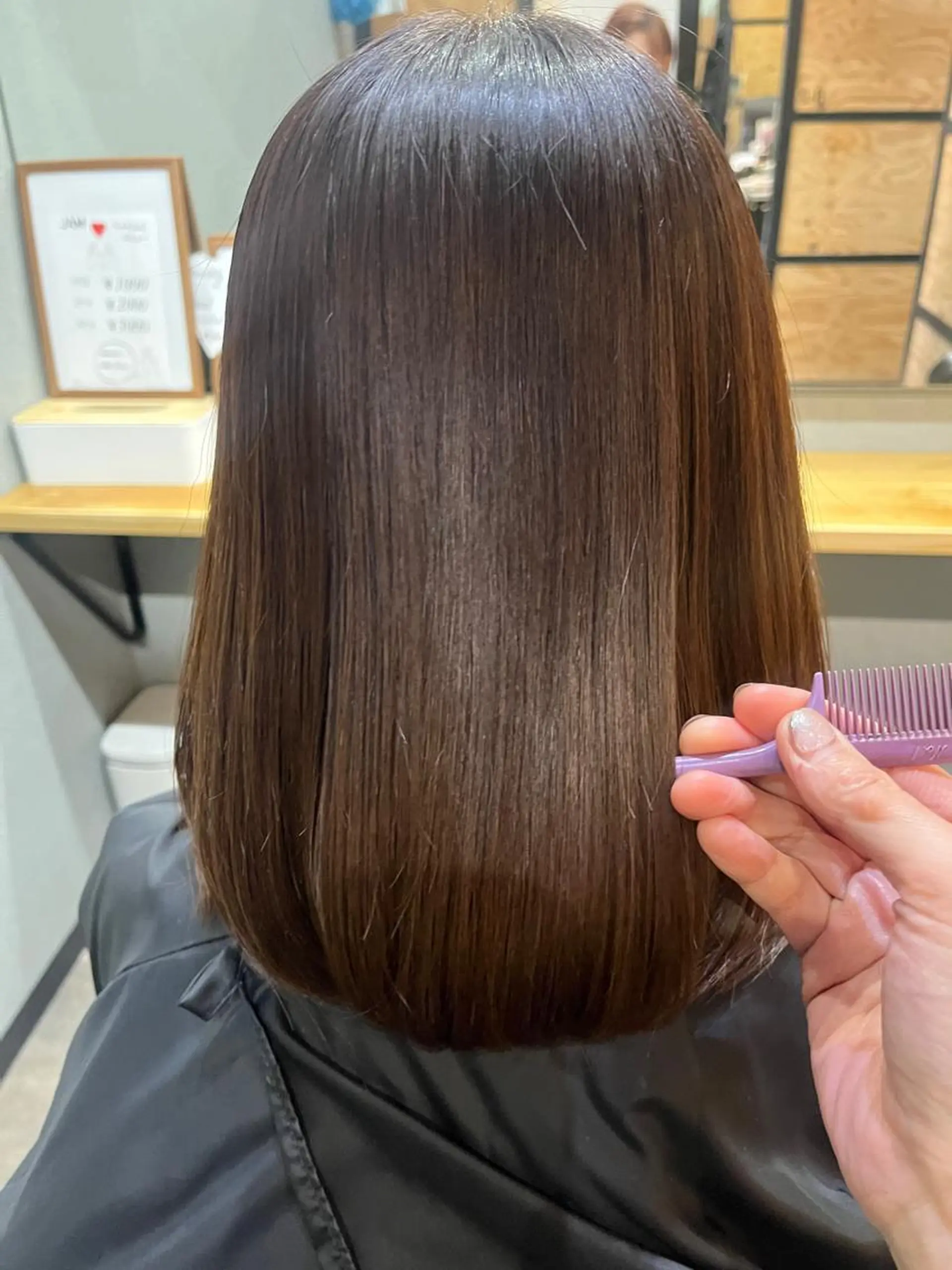 ロング カラー パーマ ヘアアレンジ メンズ キッズ ネイル マツエク・マツパ アイブロウ メンズブリーチ メンズハイライト メンズインナーカラー メンズ韓国風 ブリーチ カット ヘアカラー トリートメント ヘッドスパ times salon名駅所属・久木原 ゆりのヘアスタイル